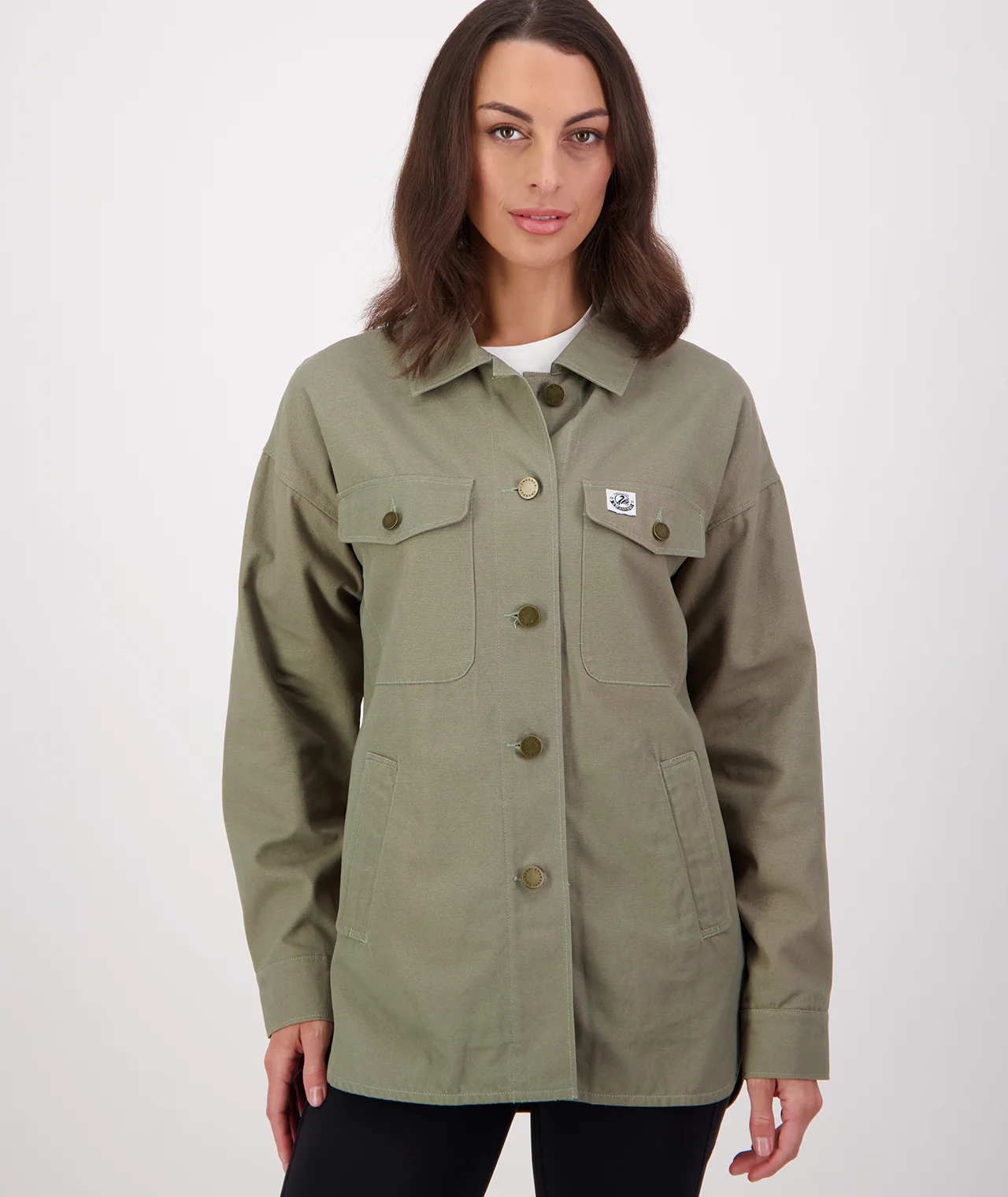 Women's Harbourage Canvas Shacket - Image 3