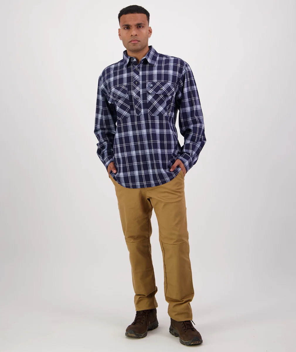 Men's Barn Yarn Dye Long Sleeve Shirt - Image 4