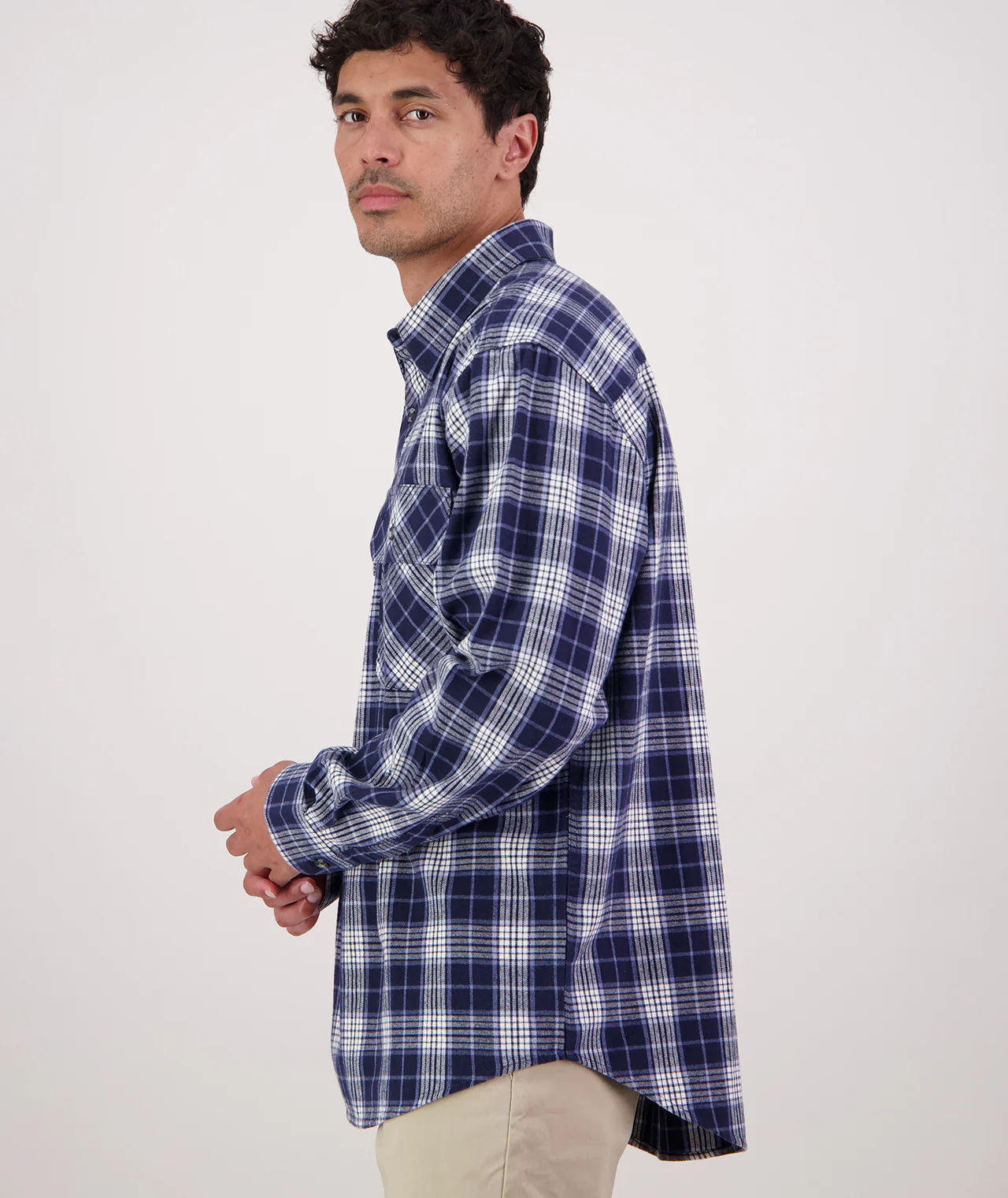 Men's Barn Yarn Dye Long Sleeve Shirt - Image 3