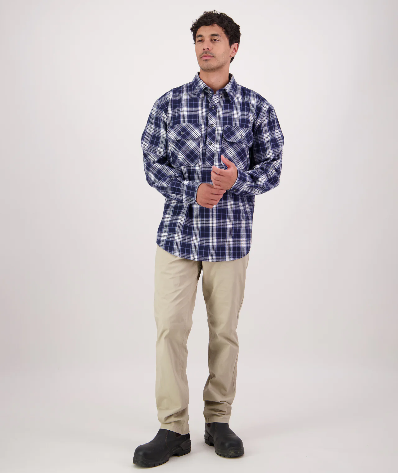 Men's Barn Yarn Dye Long Sleeve Shirt - Image 6