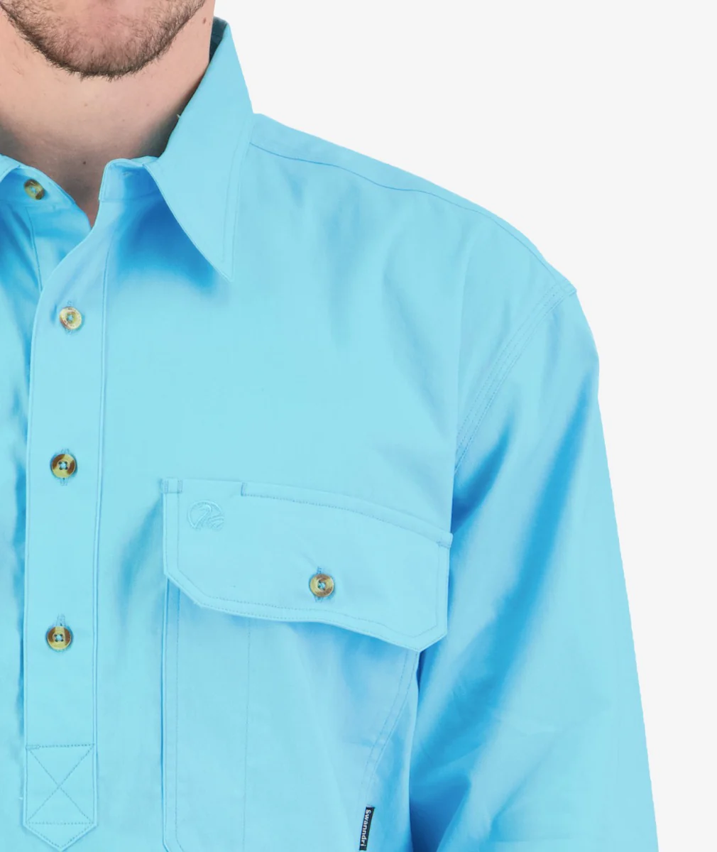 Men's Bendigo Long Sleeve Work Shirt - Image 4