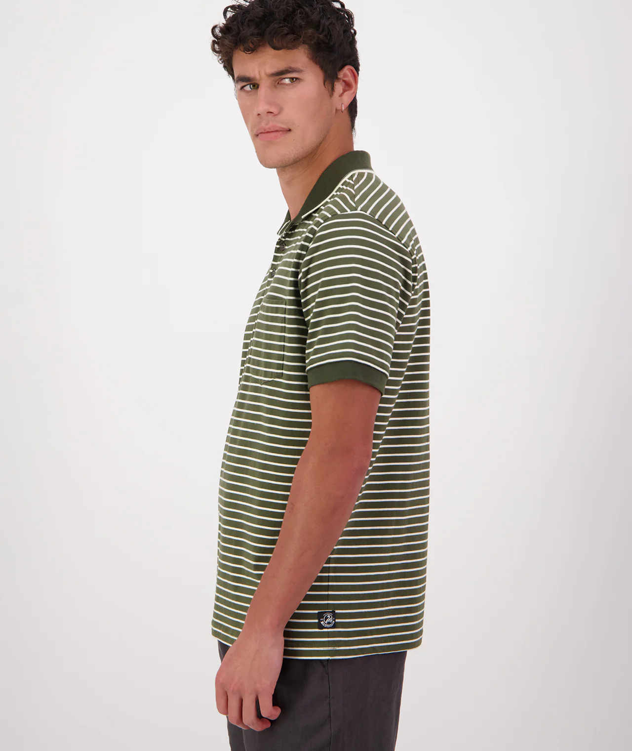 Men's Carlisle Striped Polo - Image 2