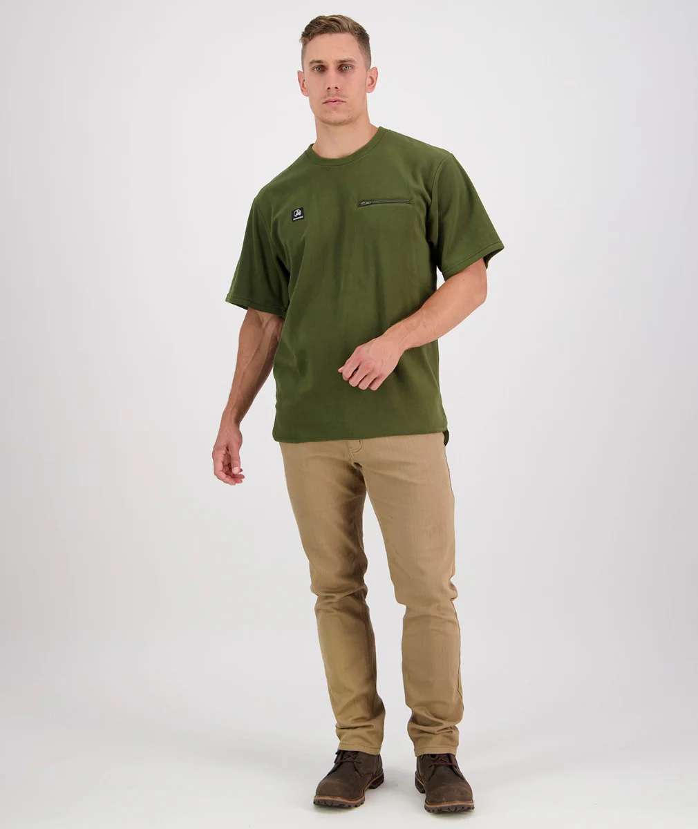 Men's Catlins Fleece T-Shirt - Image 5