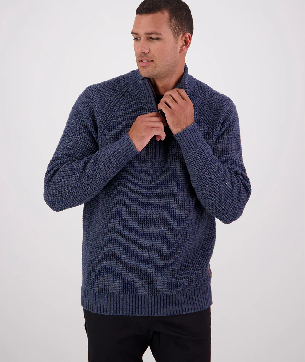 Men's Chalky Island Waffle Jumper - Image 3