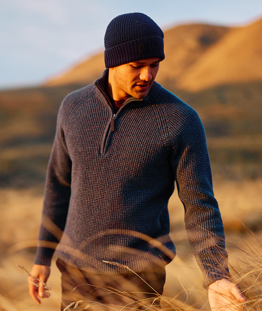Men's Chalky Island Waffle Jumper - Image 9