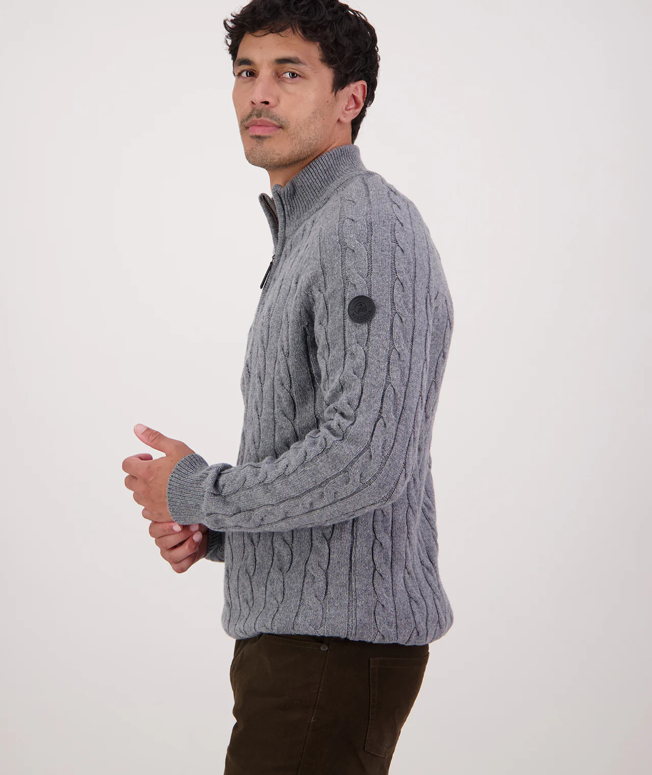 Men's Doncaster V2 Zip Cable Knit - Image 3