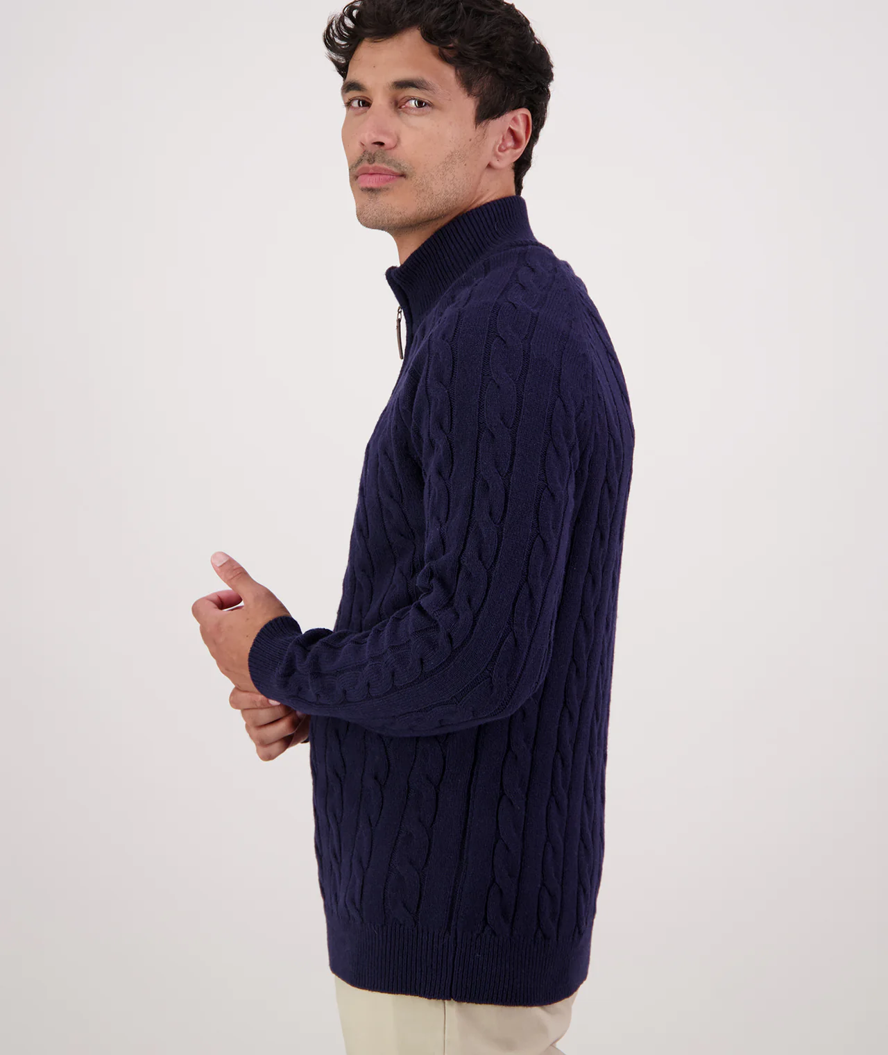 Men's Doncaster V2 Zip Cable Knit - Image 2