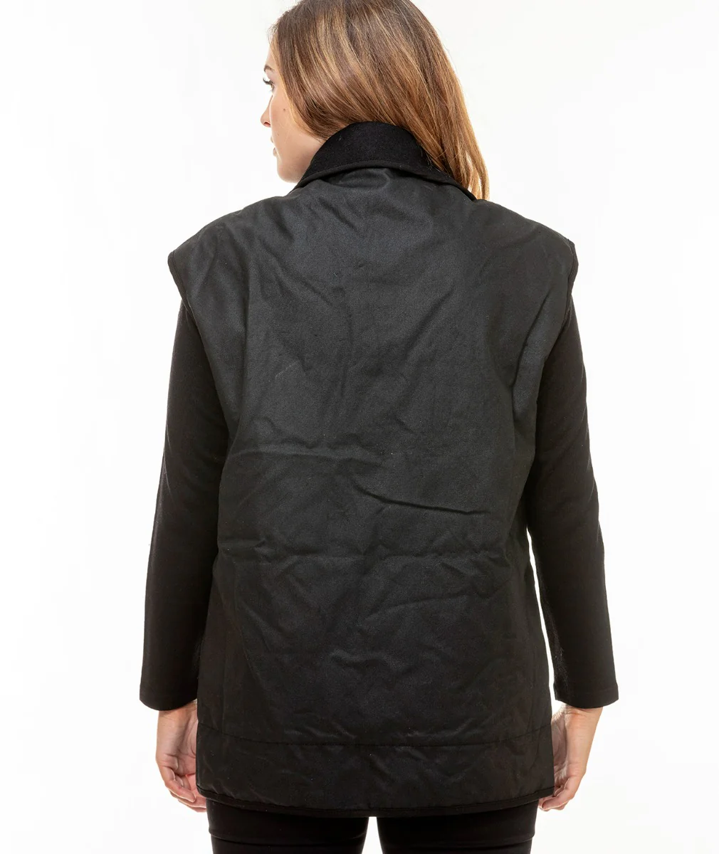 Men's Foxton Oilskin Vest with Wool Lining - Image 8