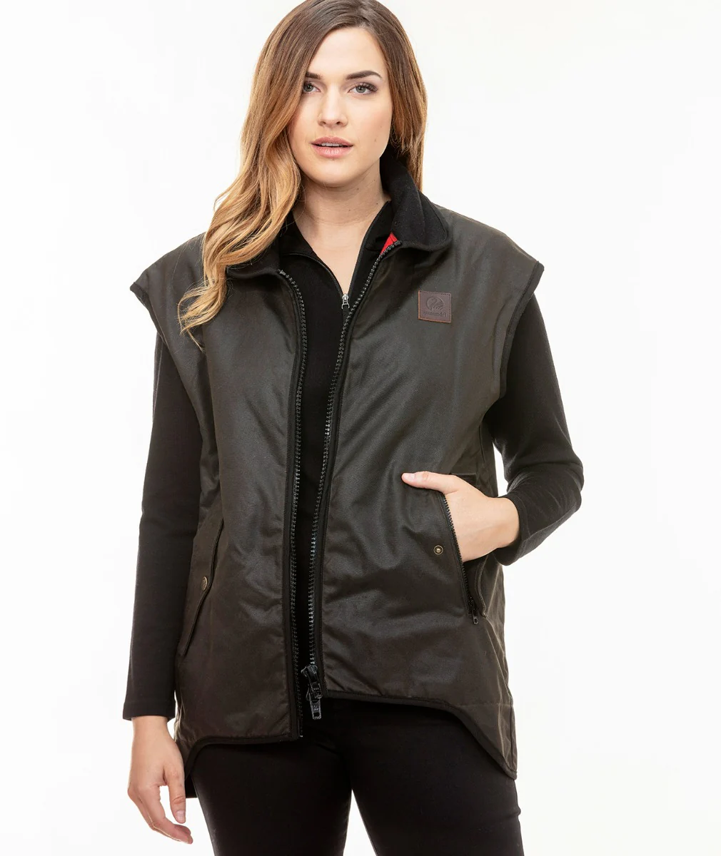 Men's Foxton Oilskin Vest with Wool Lining - Image 6