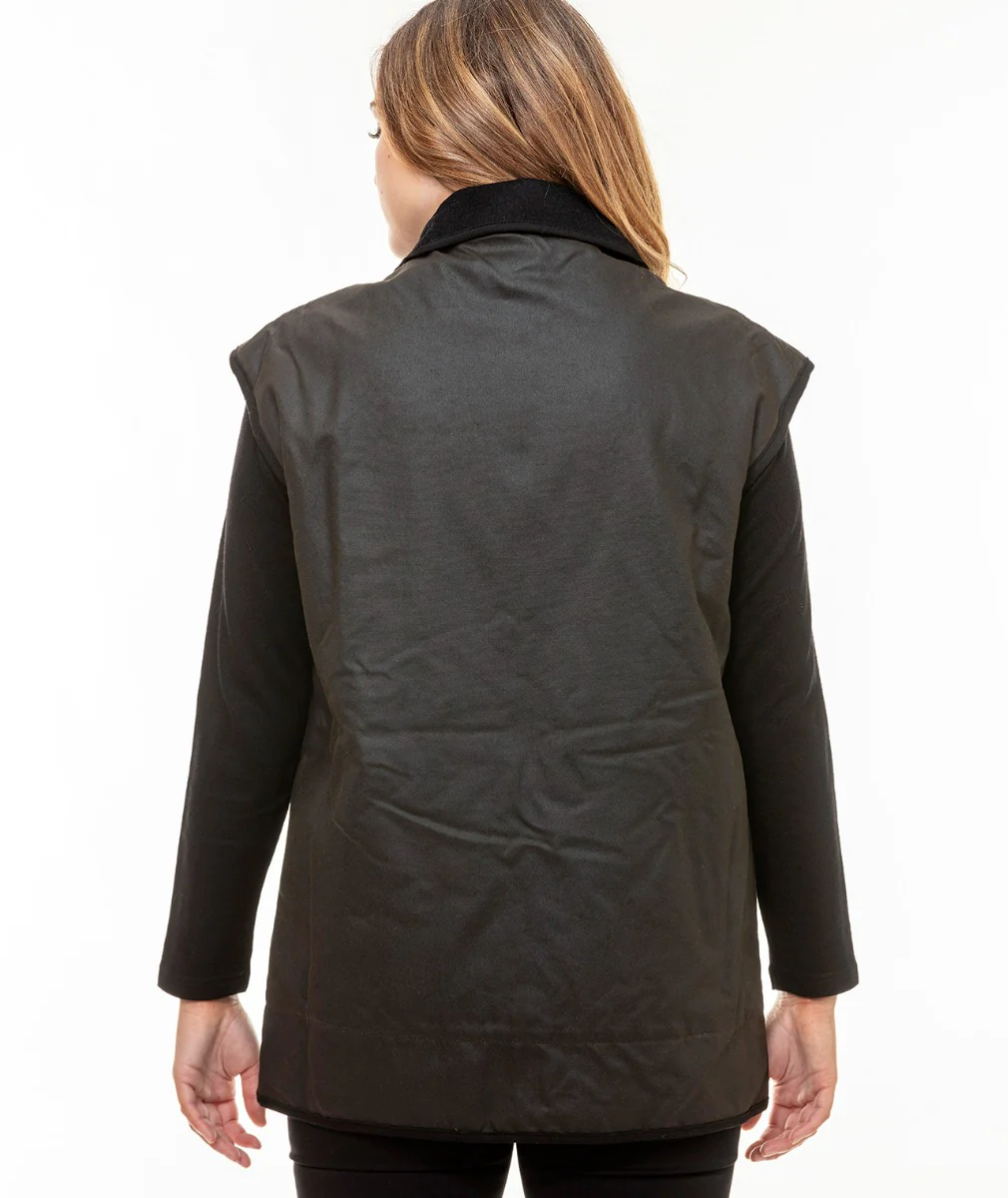 Men's Foxton Oilskin Vest with Wool Lining - Image 7