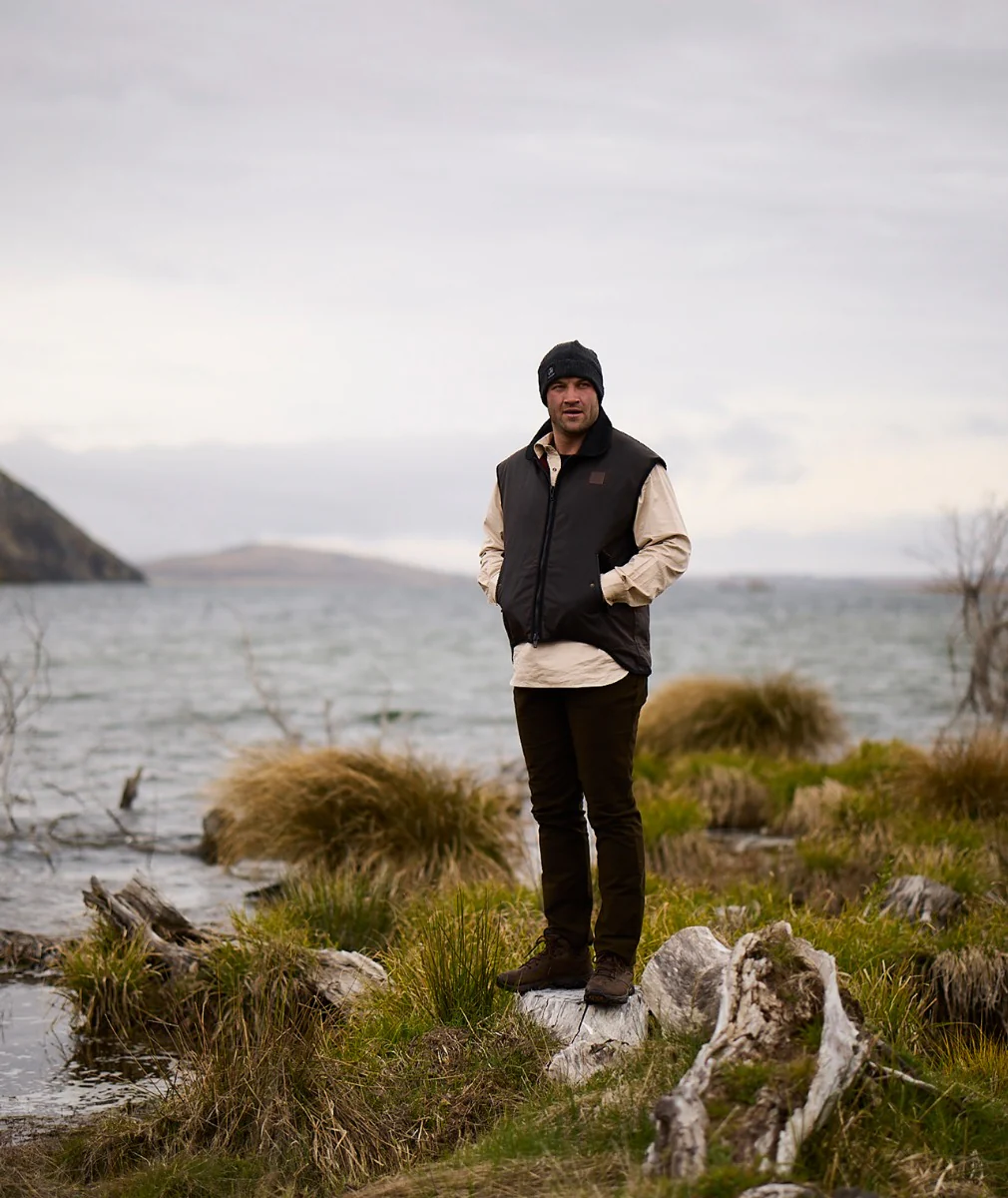 Men's Foxton Oilskin Vest with Wool Lining - Image 9