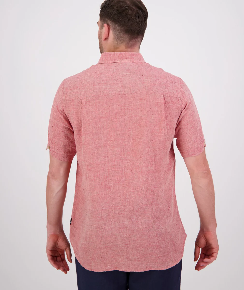 Men's Humber Linen Short Sleeve Shirt - Image 3