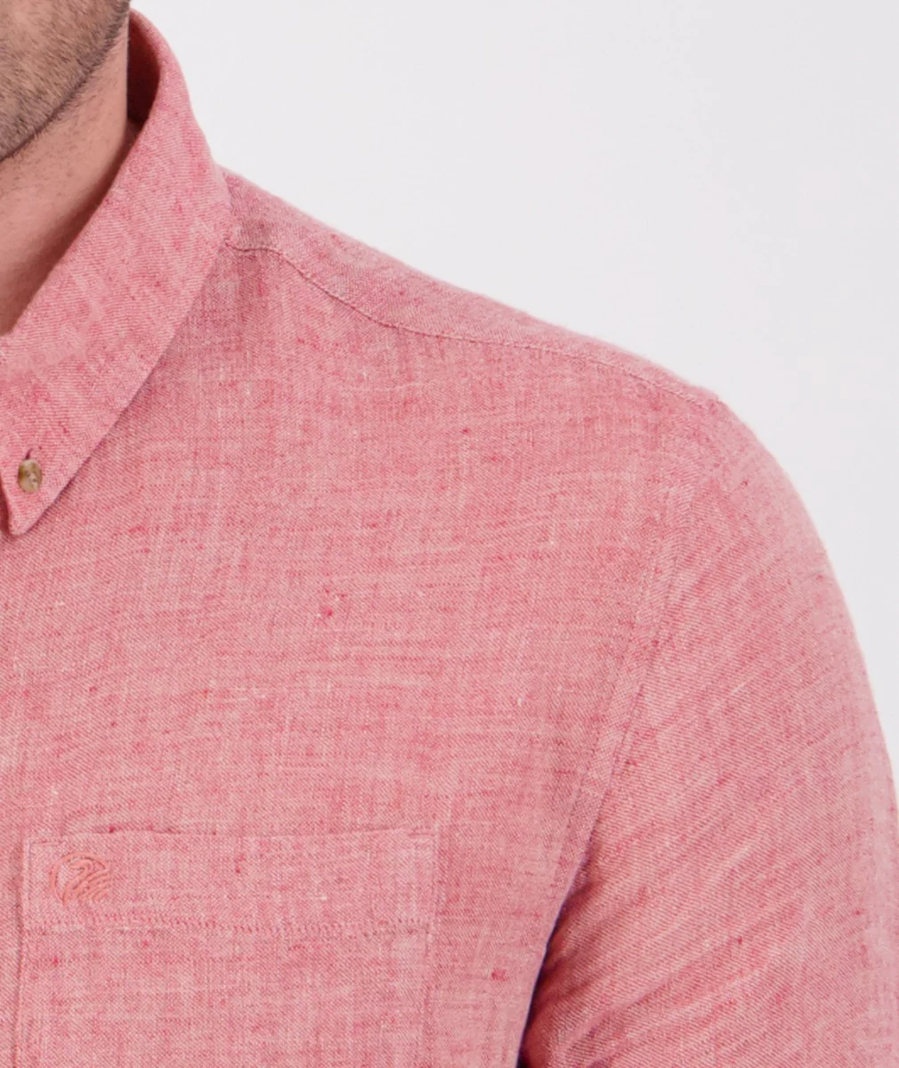 Men's Humber Linen Short Sleeve Shirt - Image 4