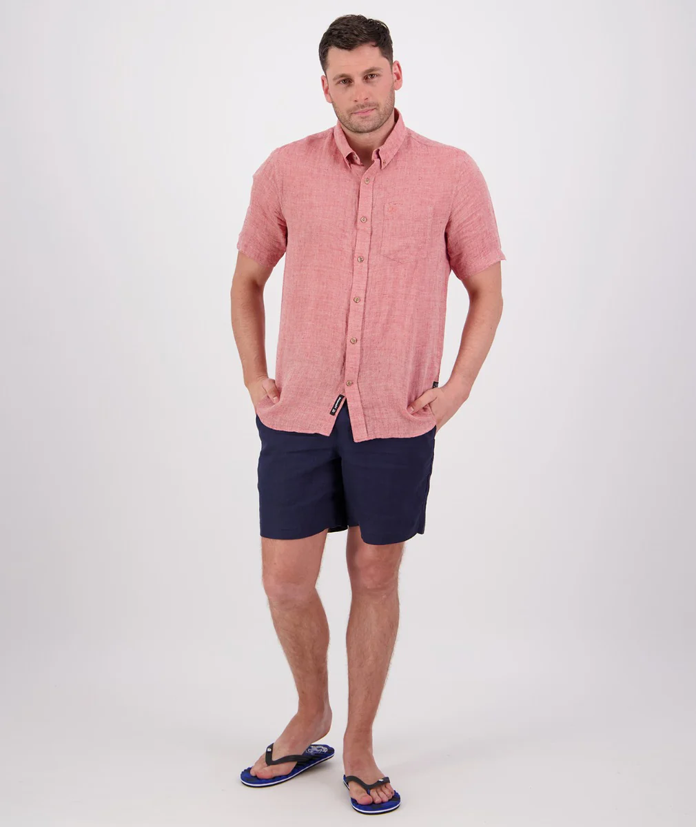 Men's Humber Linen Short Sleeve Shirt - Image 5