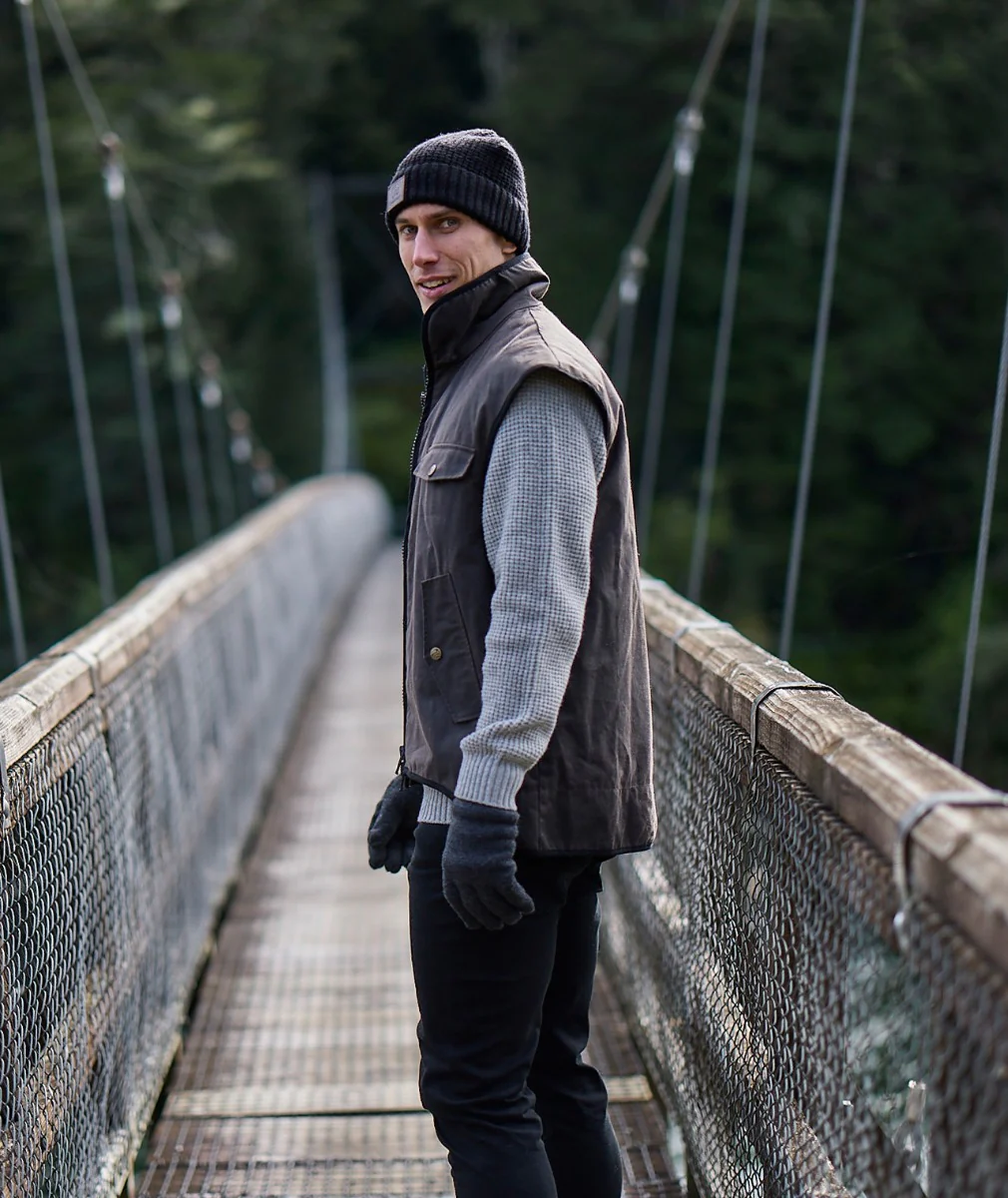 Men's Levels Oilskin Vest with Cotton Lining - Image 6