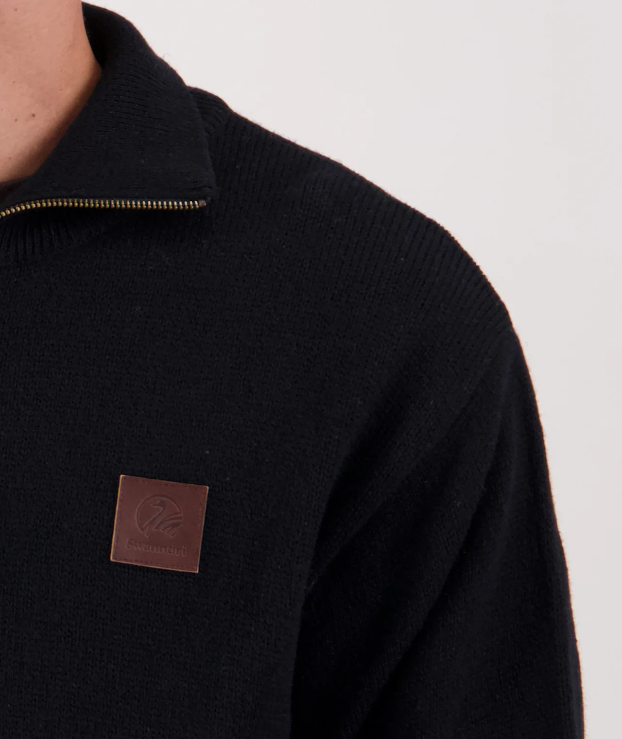Men's Mariner Wool Zip Neck Sweater - Image 6