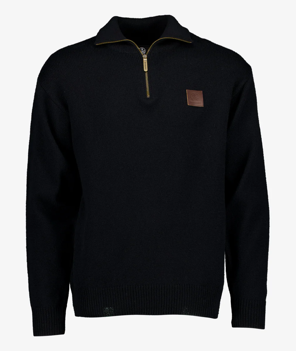 Men's Mariner Wool Zip Neck Sweater - Image 7