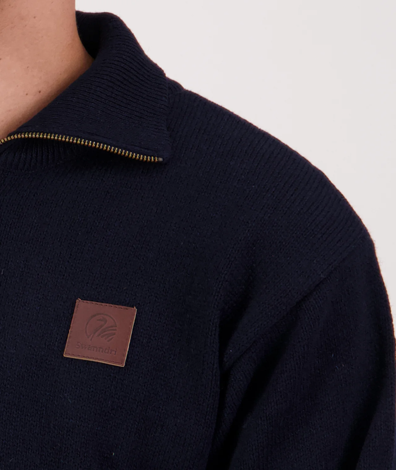 Men's Mariner Wool Zip Neck Sweater - Image 5