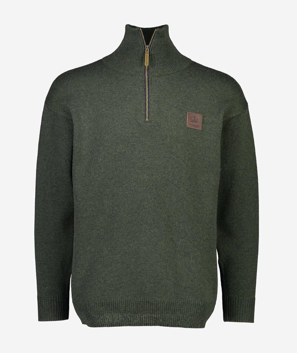 Men's Mariner Wool Zip Neck Sweater - Image 10