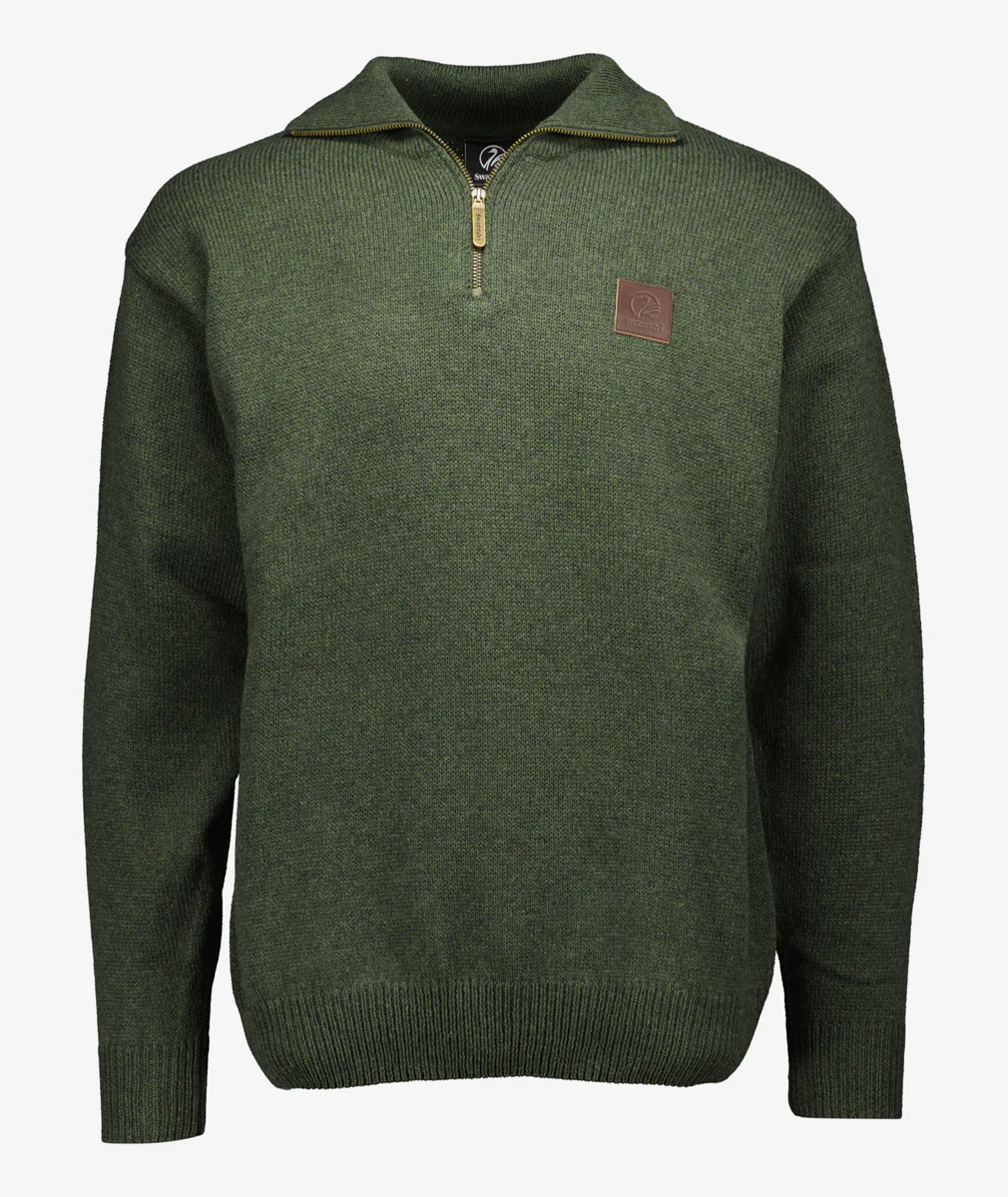 Men's Mariner Wool Zip Neck Sweater - Image 11