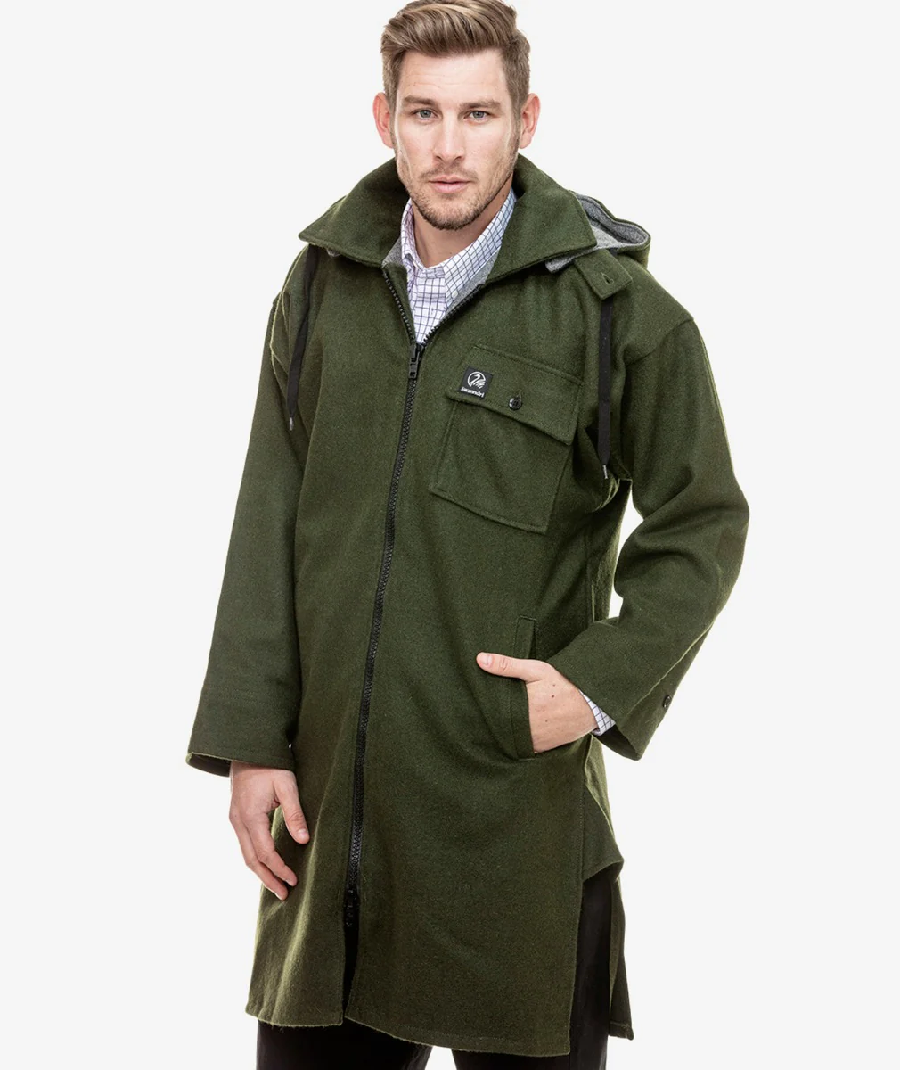 Men's Mosgiel Wool Bushshirt with Zip-up Front - Image 3
