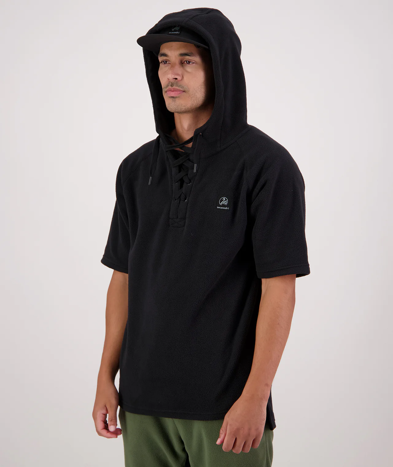 Men's Original Lace Front Fleece Hoodie - Image 8