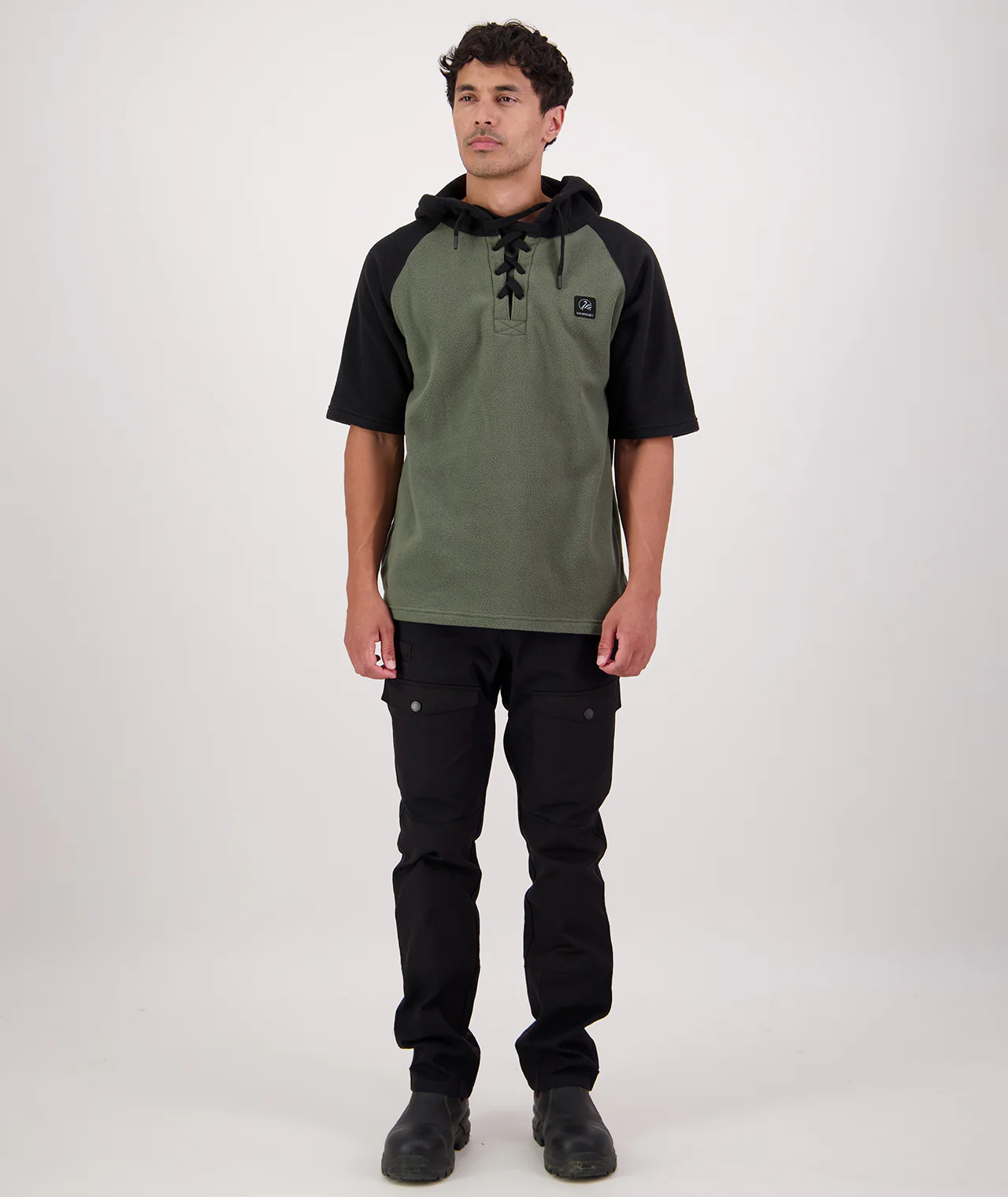 Men's Original Lace Front Fleece Hoodie - Image 5
