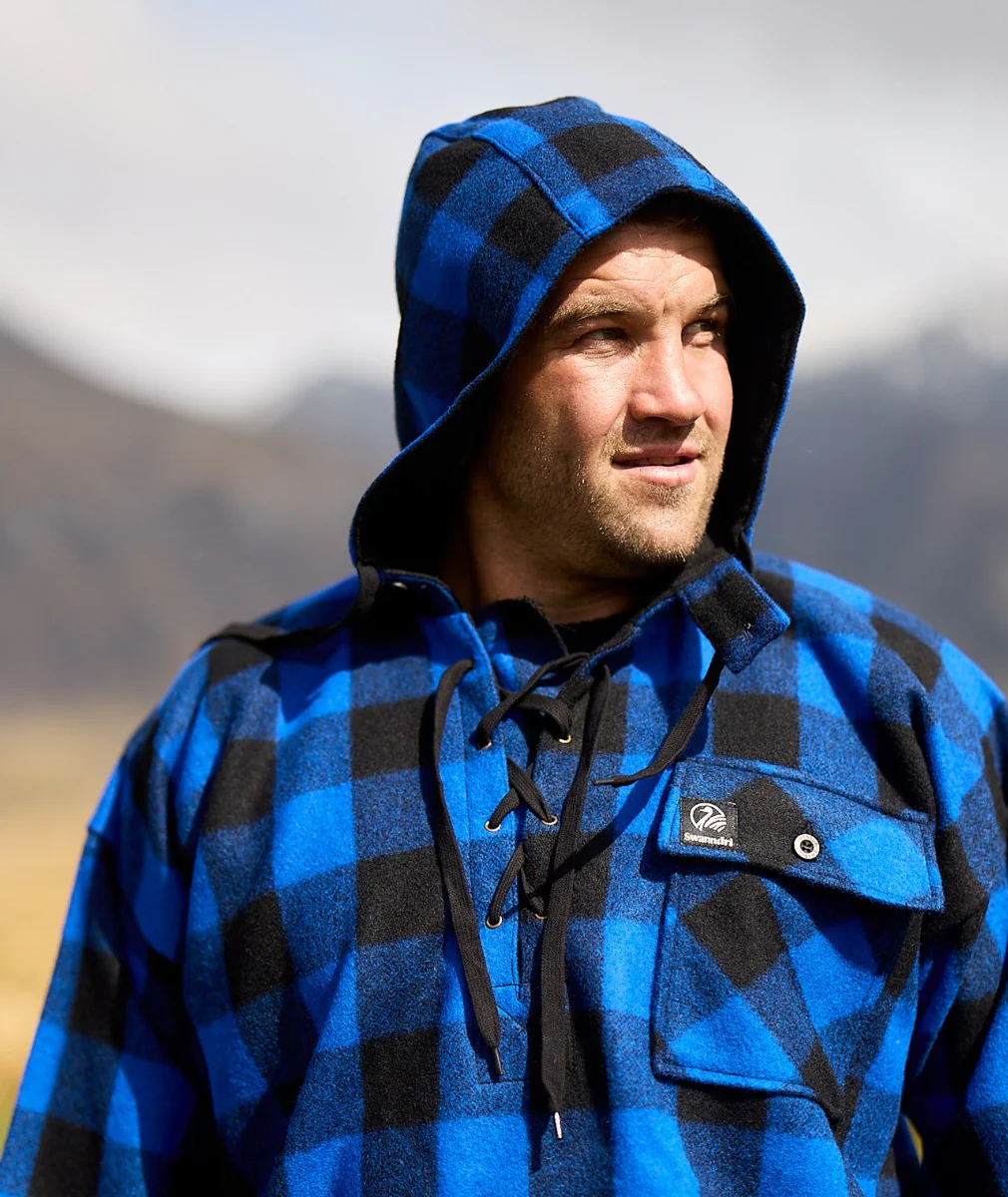 Men's Original Wool Bushshirt with Lace-up front - Image 11