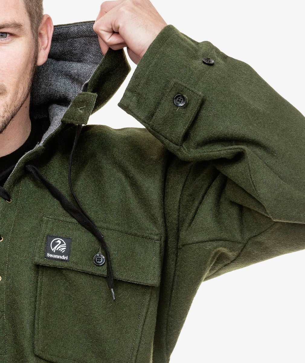 Men's Original Wool Bushshirt with Lace-up front - Image 8