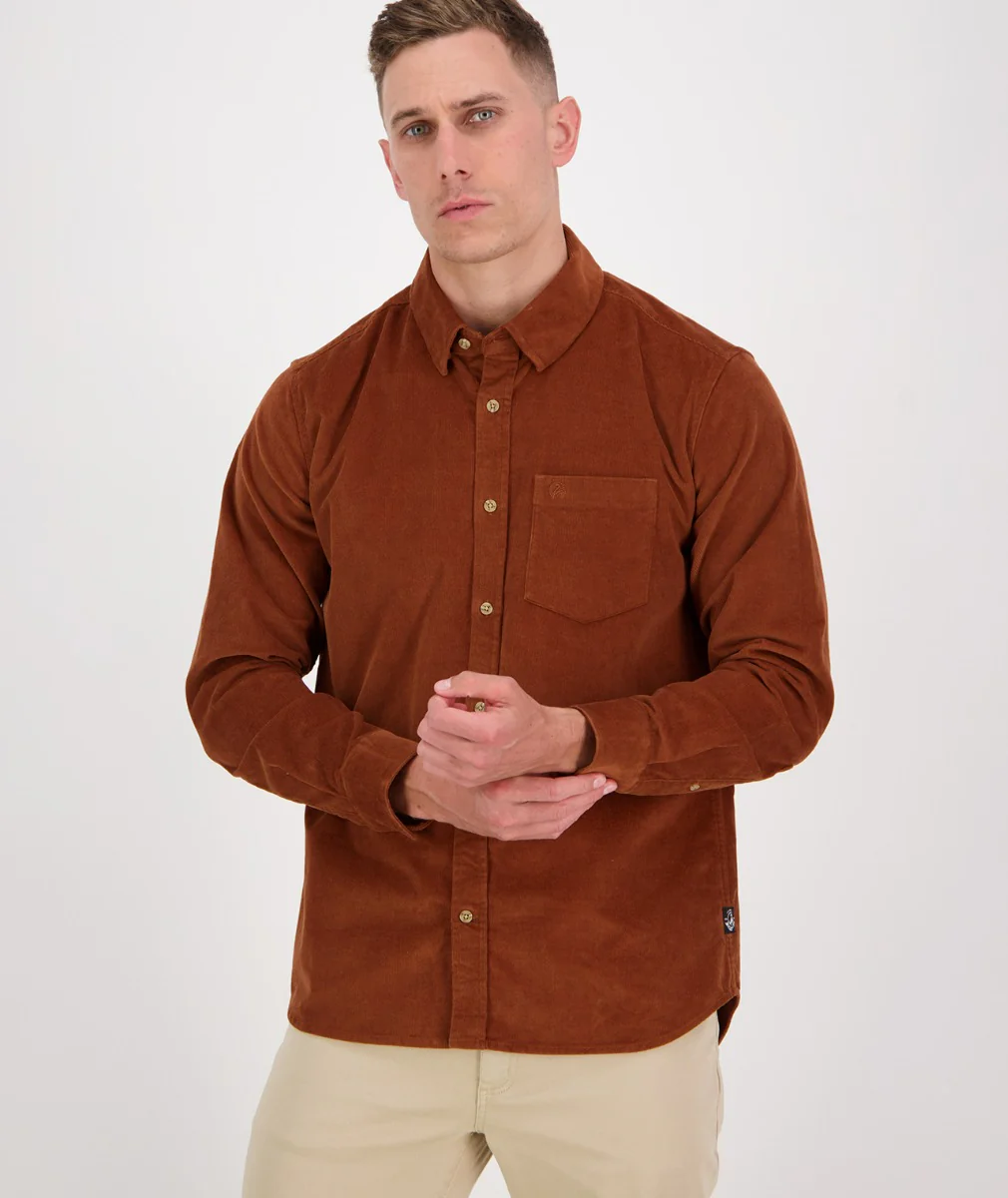 Men's Ranfurly Corduroy Long Sleeve Shirt - Image 3