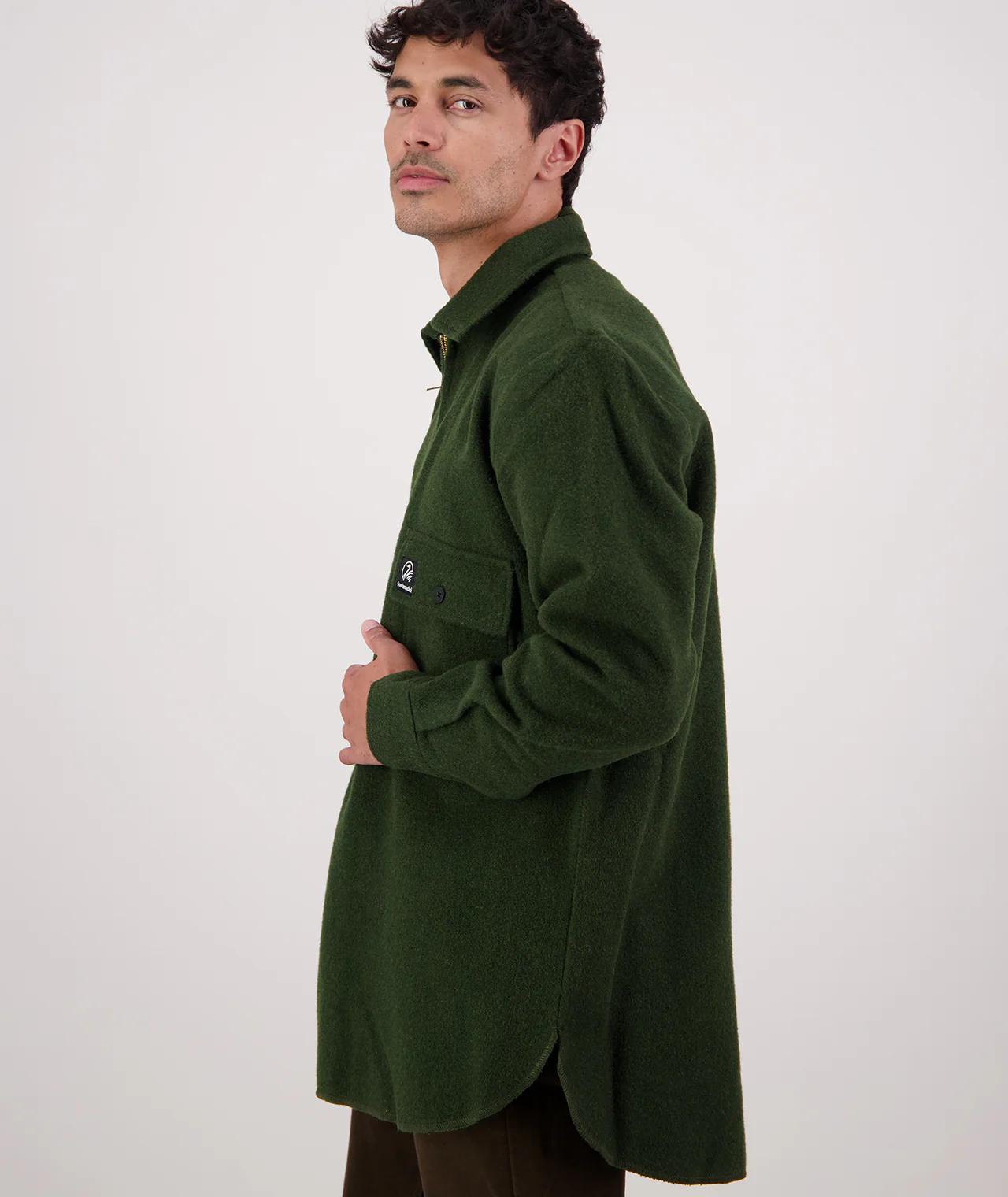 Men's Ranger Wool Zip Front Bushshirt - Image 4