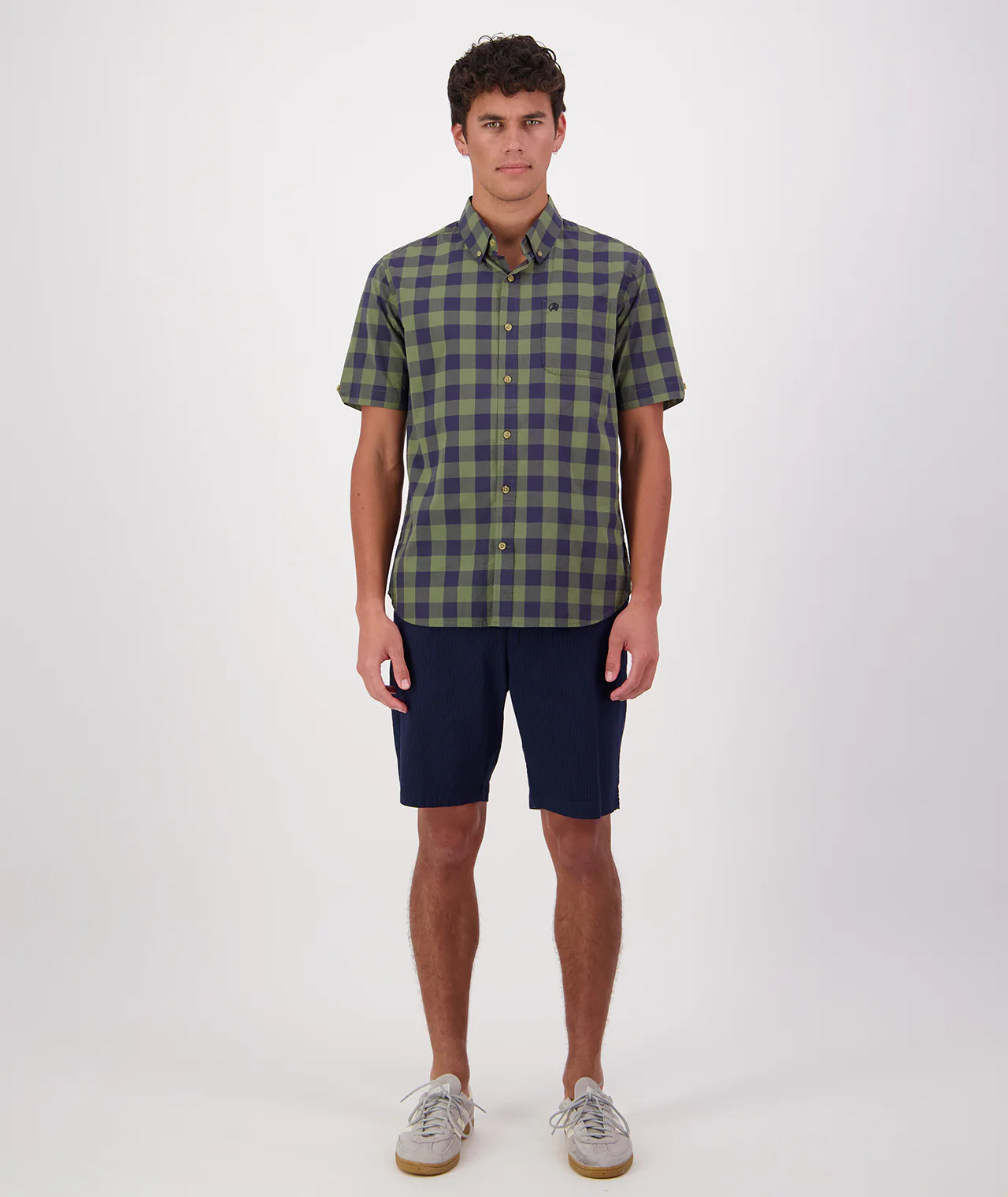 Men's Rings Beach Short Sleeve Shirt - Image 3