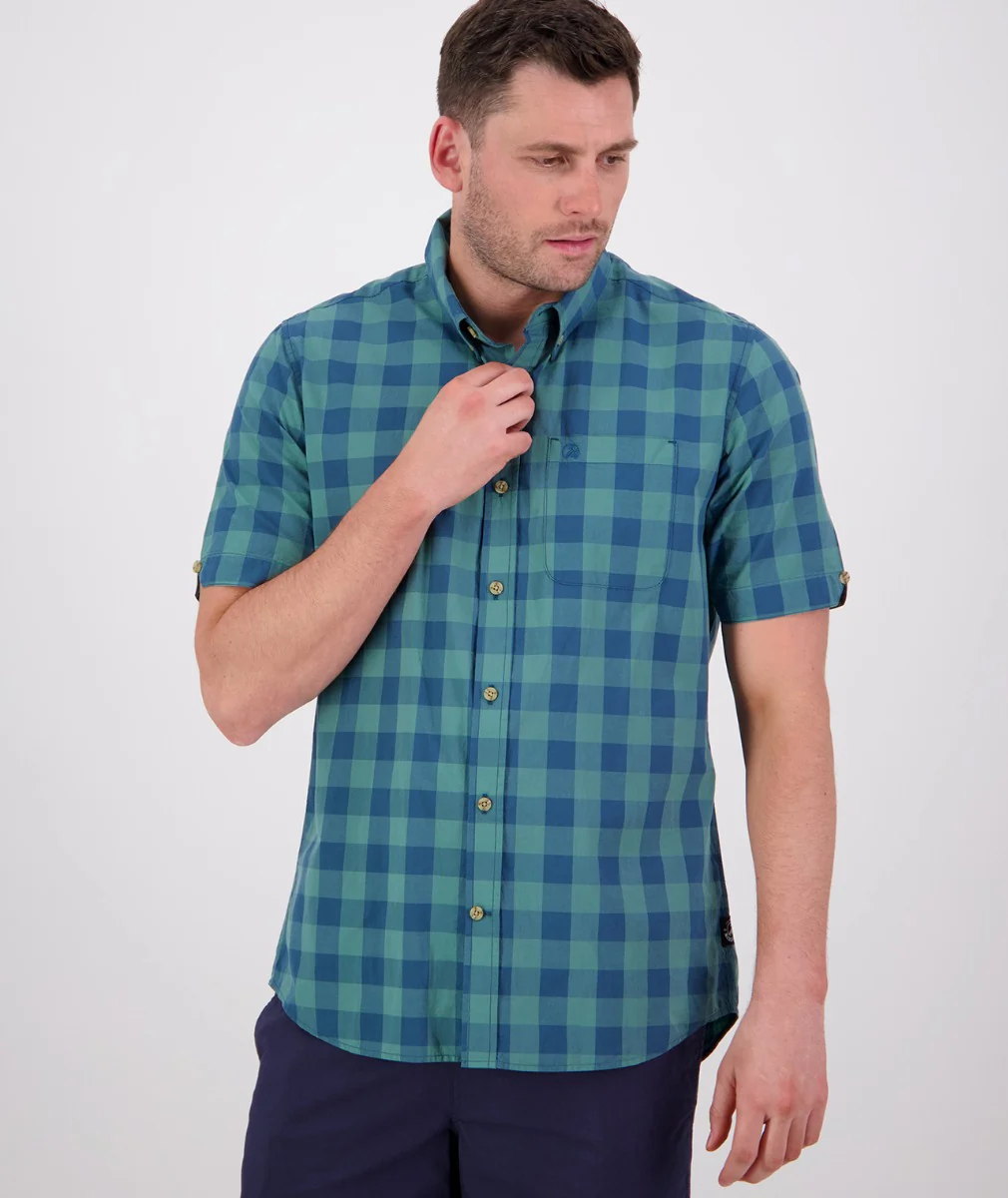 Men's Rings Beach Short Sleeve Shirt - Image 2