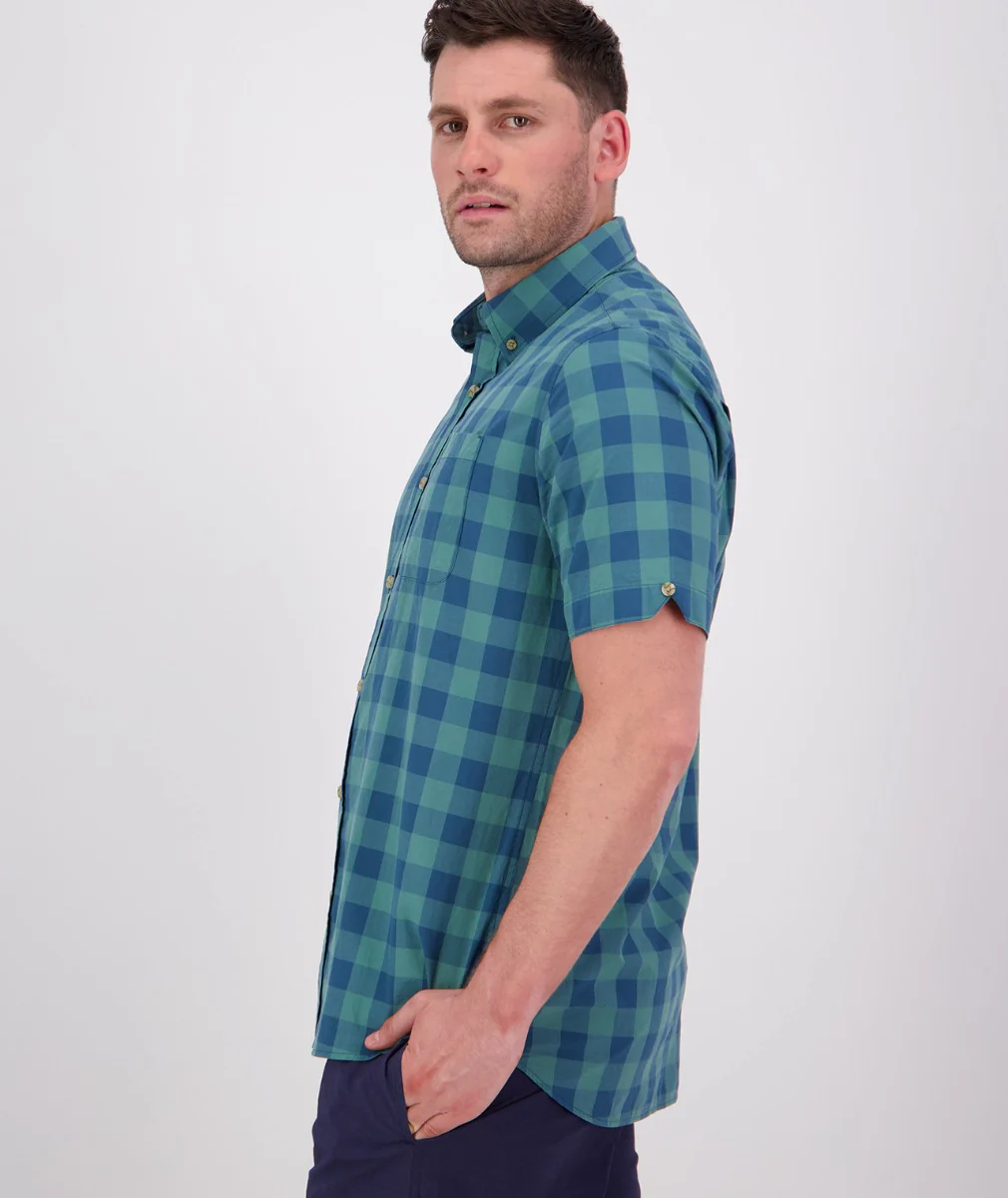 Men's Rings Beach Short Sleeve Shirt - Image 3