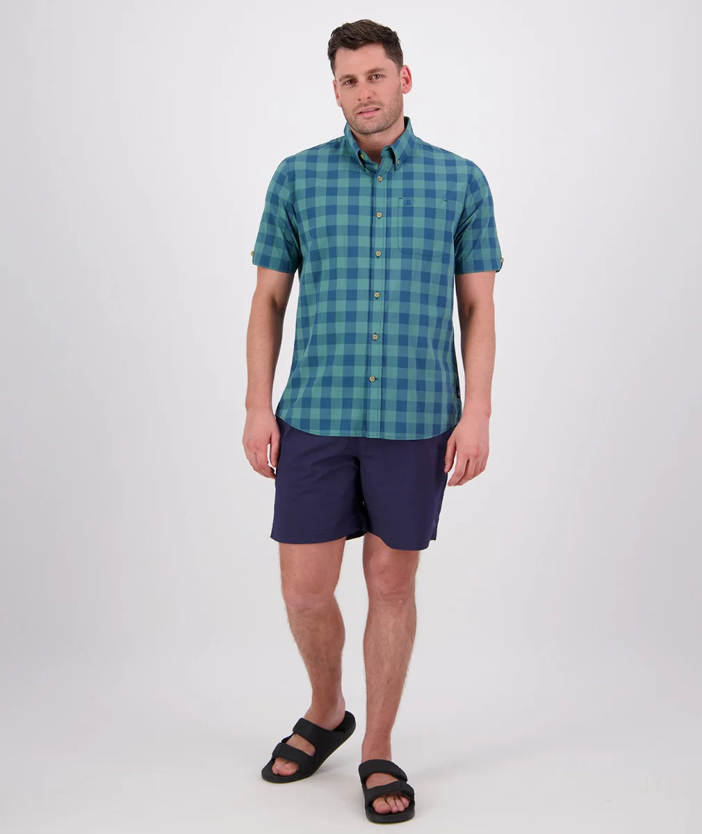 Men's Rings Beach Short Sleeve Shirt - Image 6