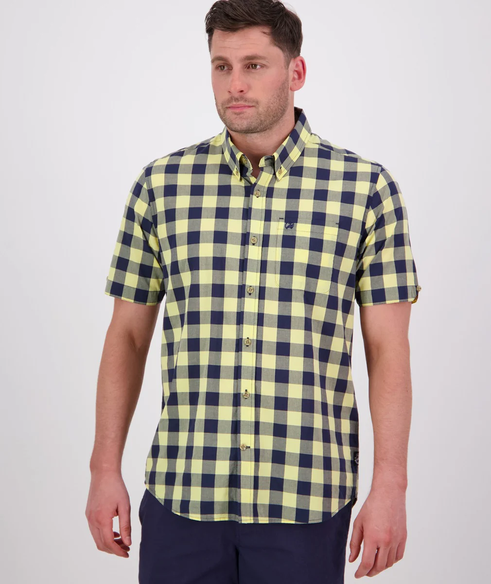 Men's Rings Beach Short Sleeve Shirt - Image 2