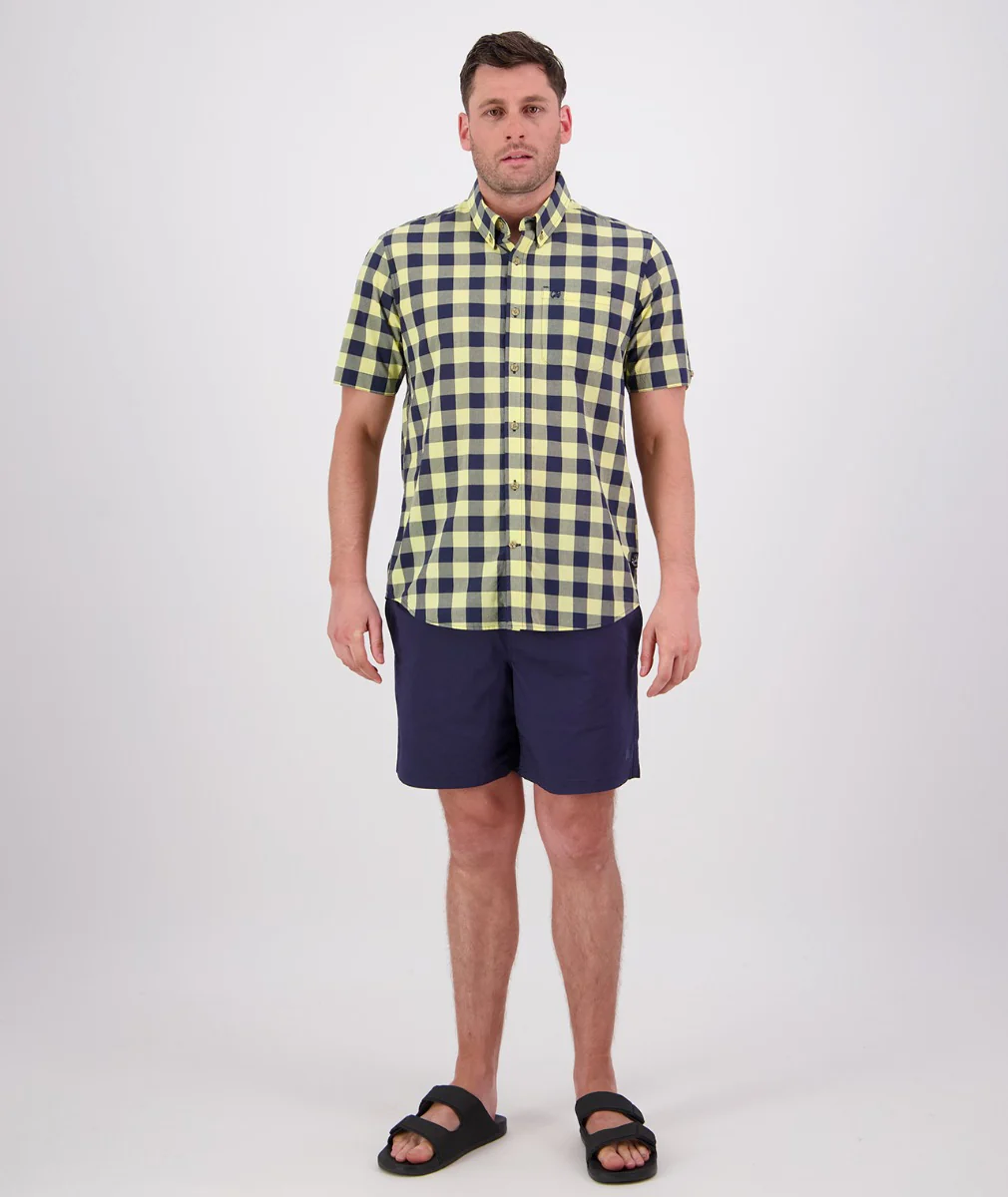 Men's Rings Beach Short Sleeve Shirt - Image 5