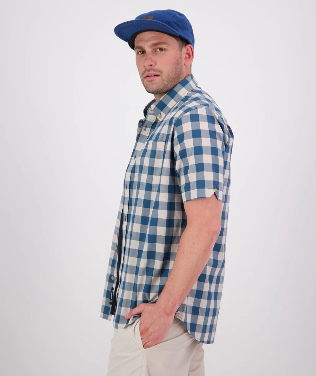 Men's Rings Beach Short Sleeve Shirt - Image 3