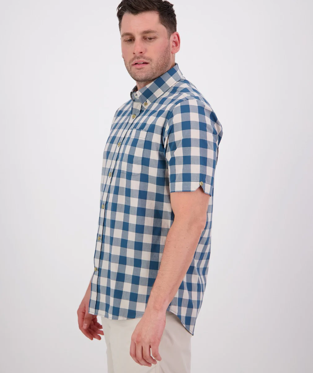 Men's Rings Beach Short Sleeve Shirt - Image 4