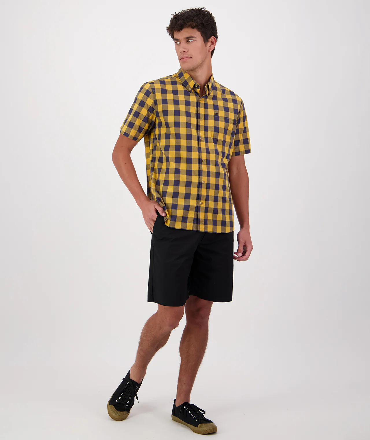 Men's Rings Beach Short Sleeve Shirt - Image 4