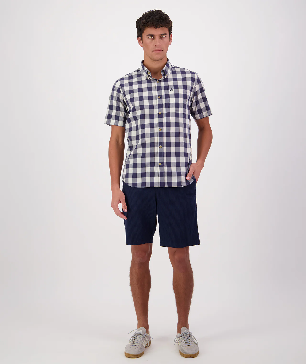 Men's Rings Beach Short Sleeve Shirt - Image 5