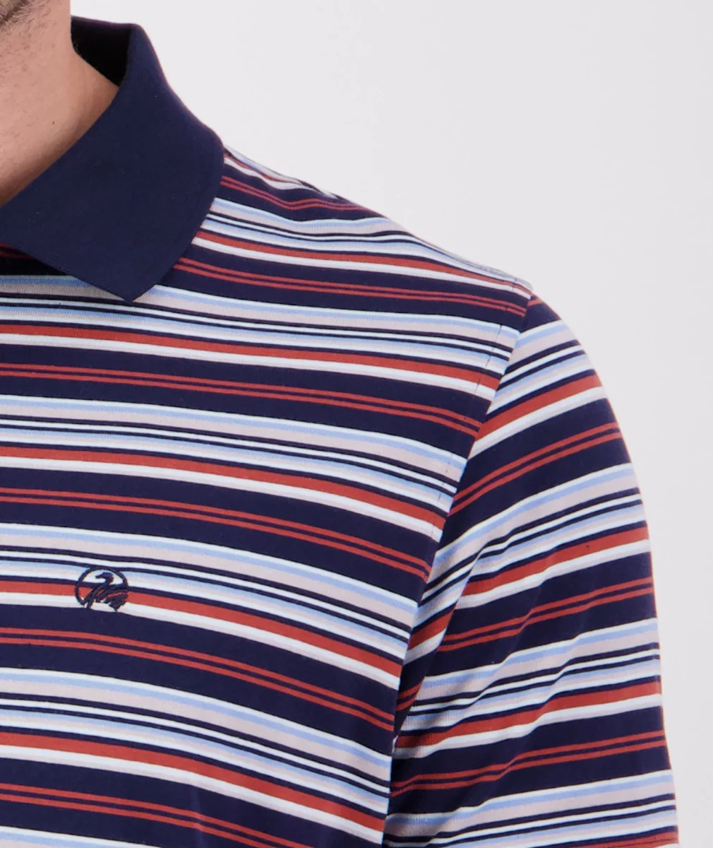 Men's Sandhurst Stripe Polo - Image 4
