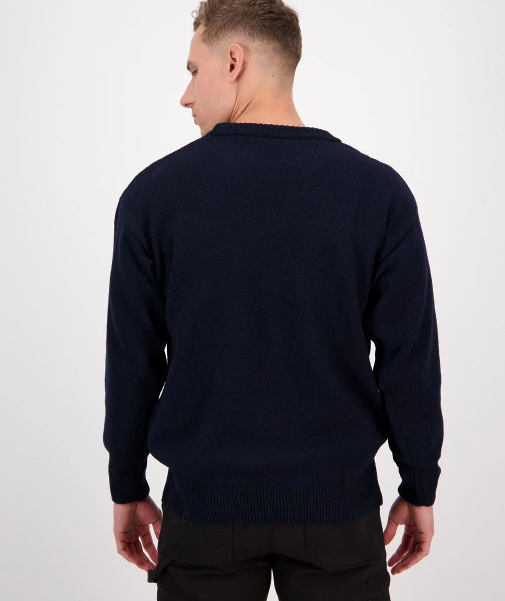 Men's Seafarer Wool Crew Neck Jersey - Image 3