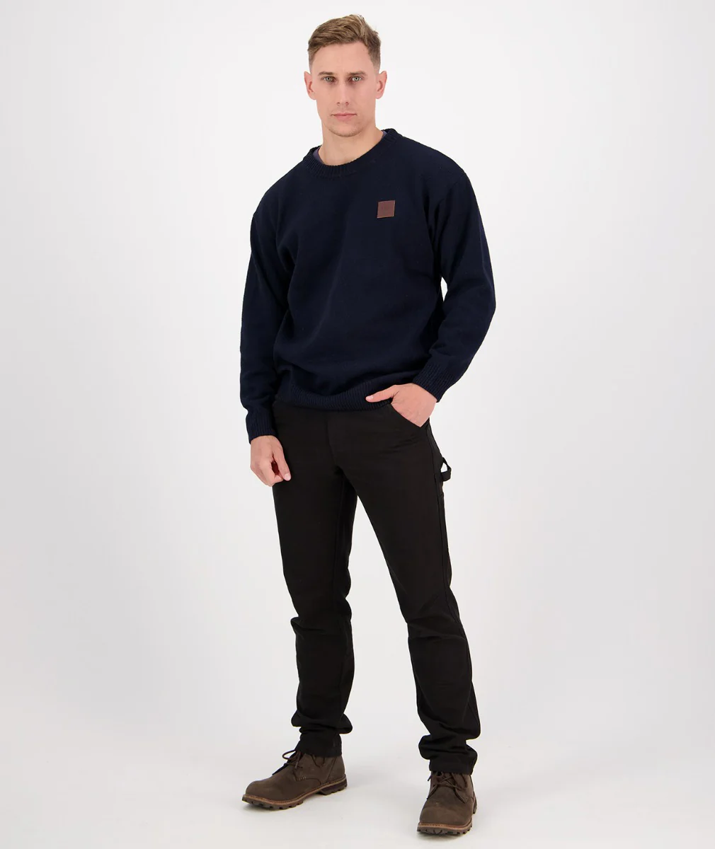 Men's Seafarer Wool Crew Neck Jersey - Image 4