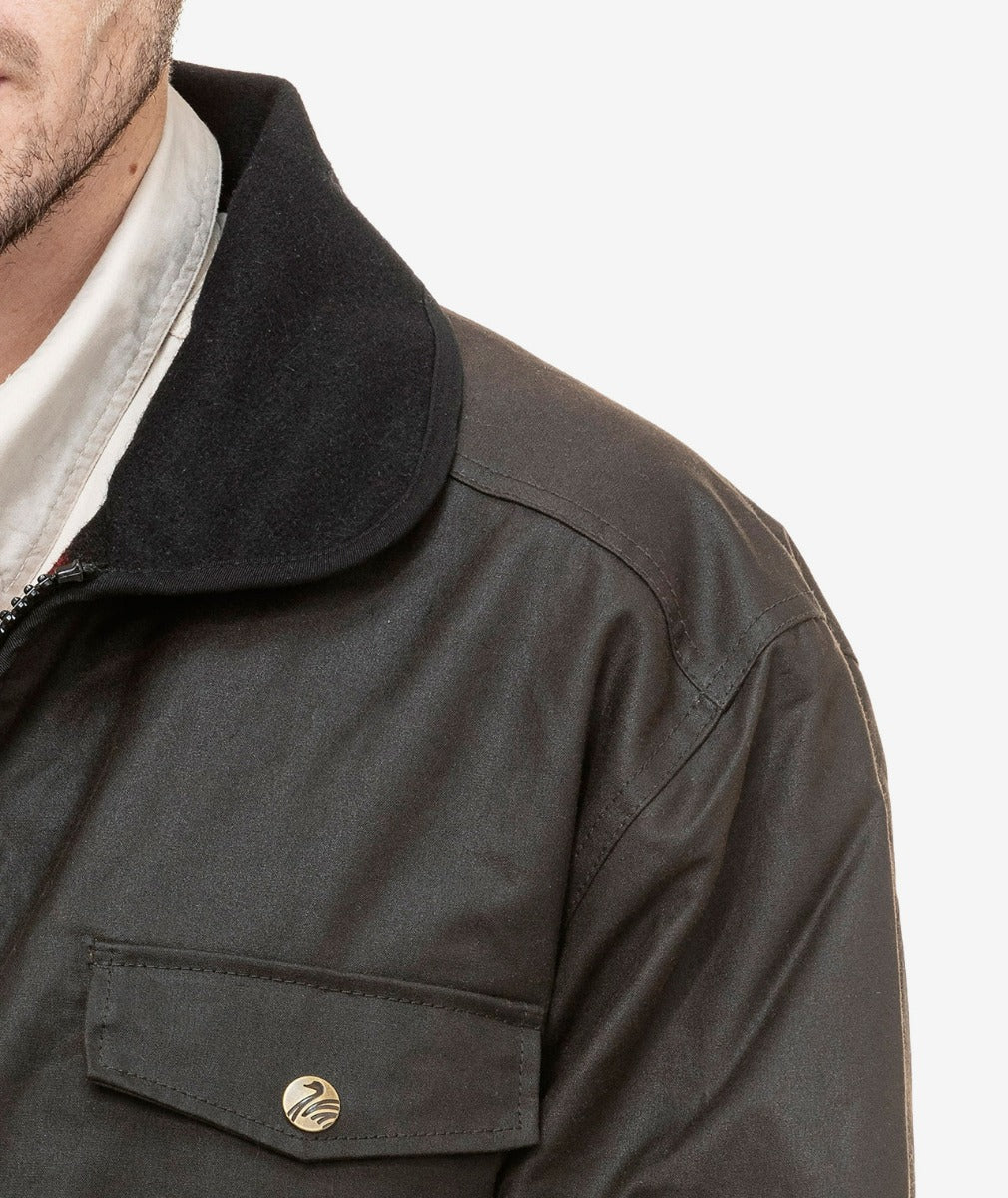 Men's Waimak Oilskin Jacket with Wool Lining - Image 5