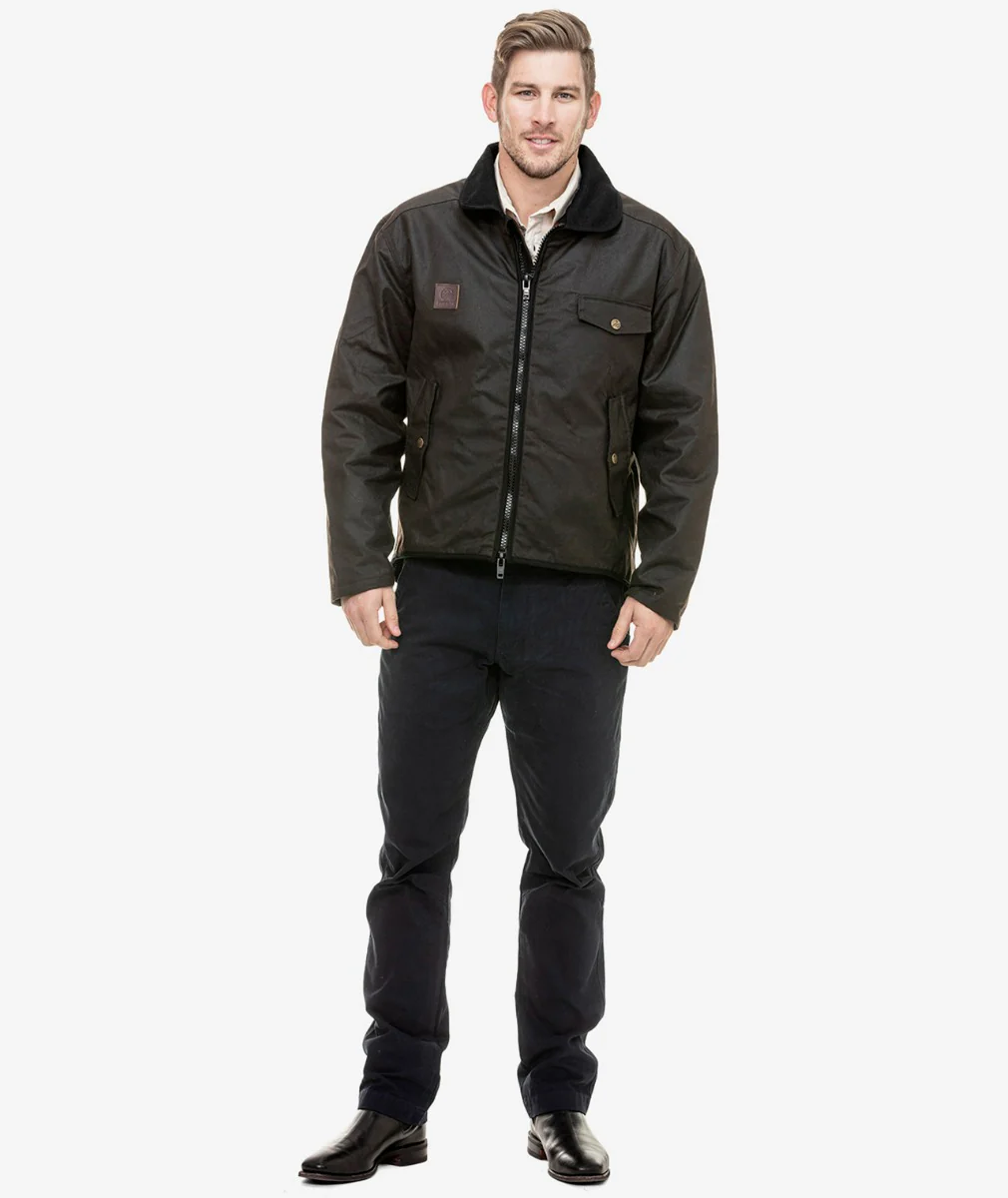Men's Waimak Oilskin Jacket with Wool Lining - Image 6