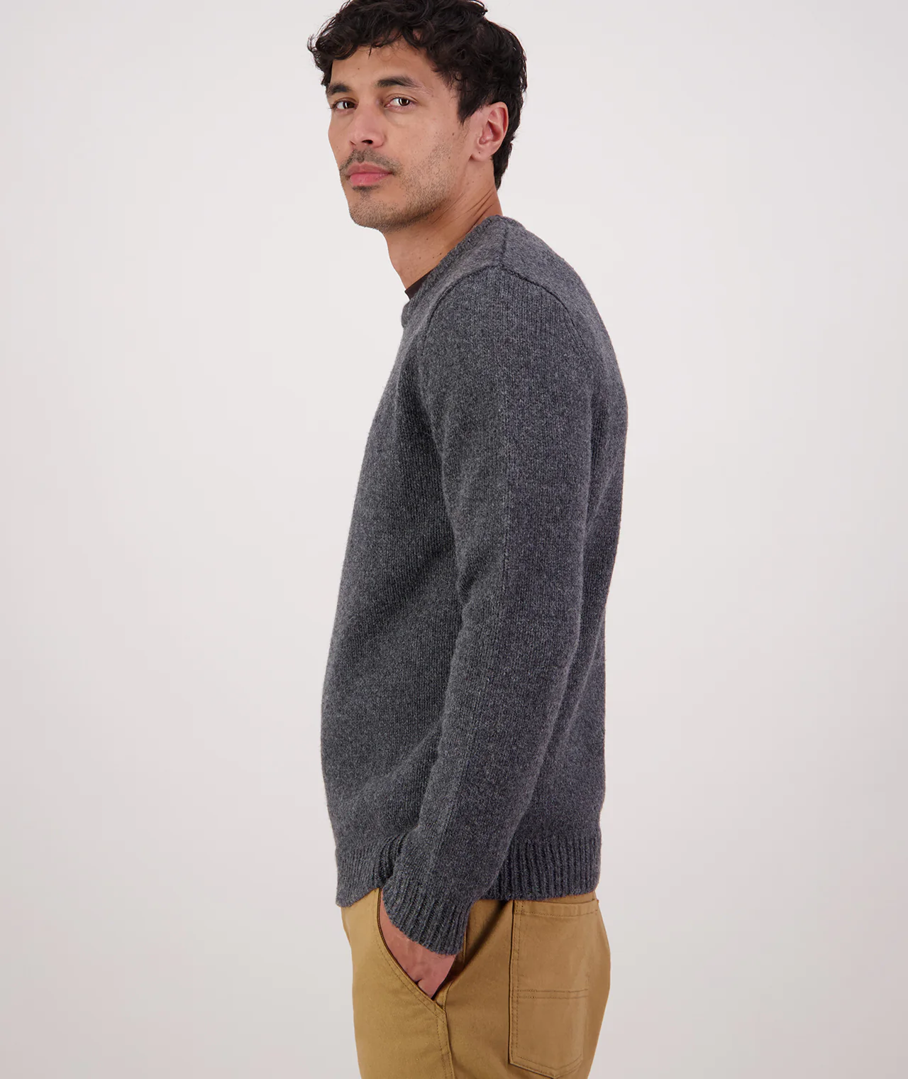 Men's Waylins Wool Knit Crew - Image 3