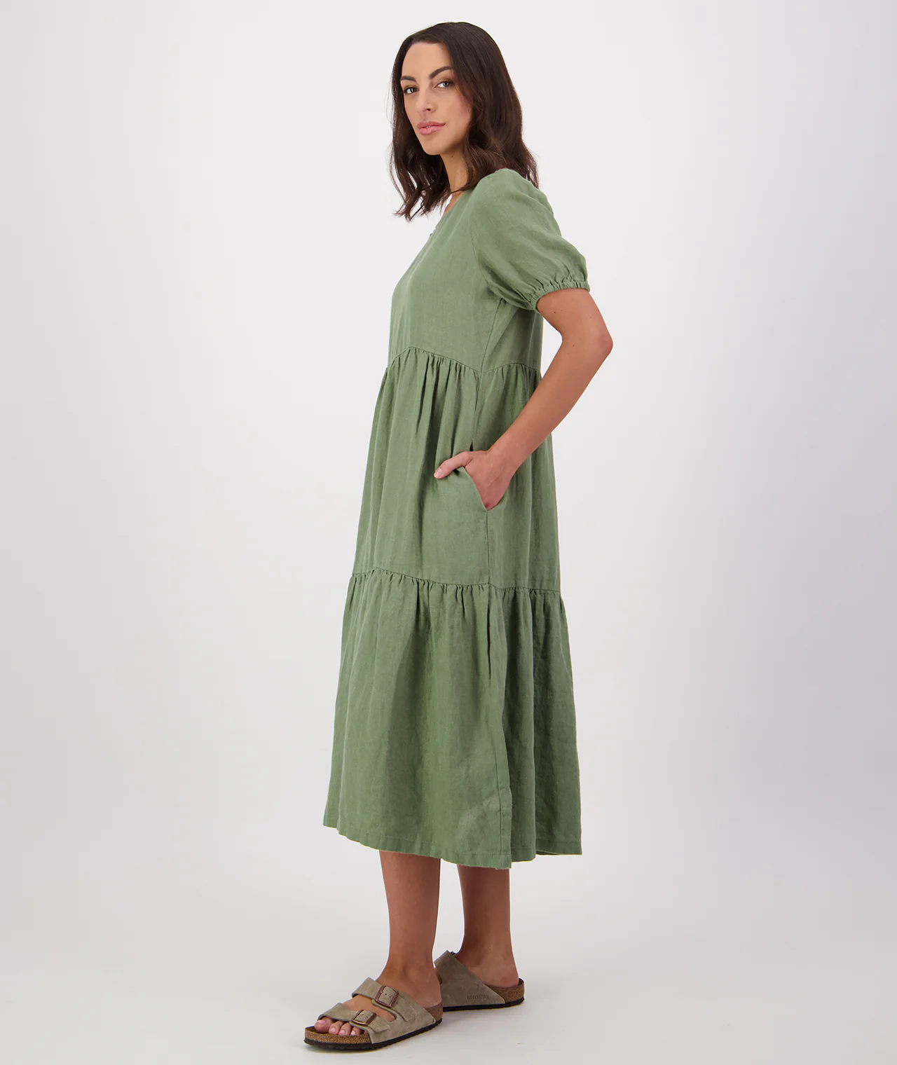 Women's Alma Gathered Dress - Image 4