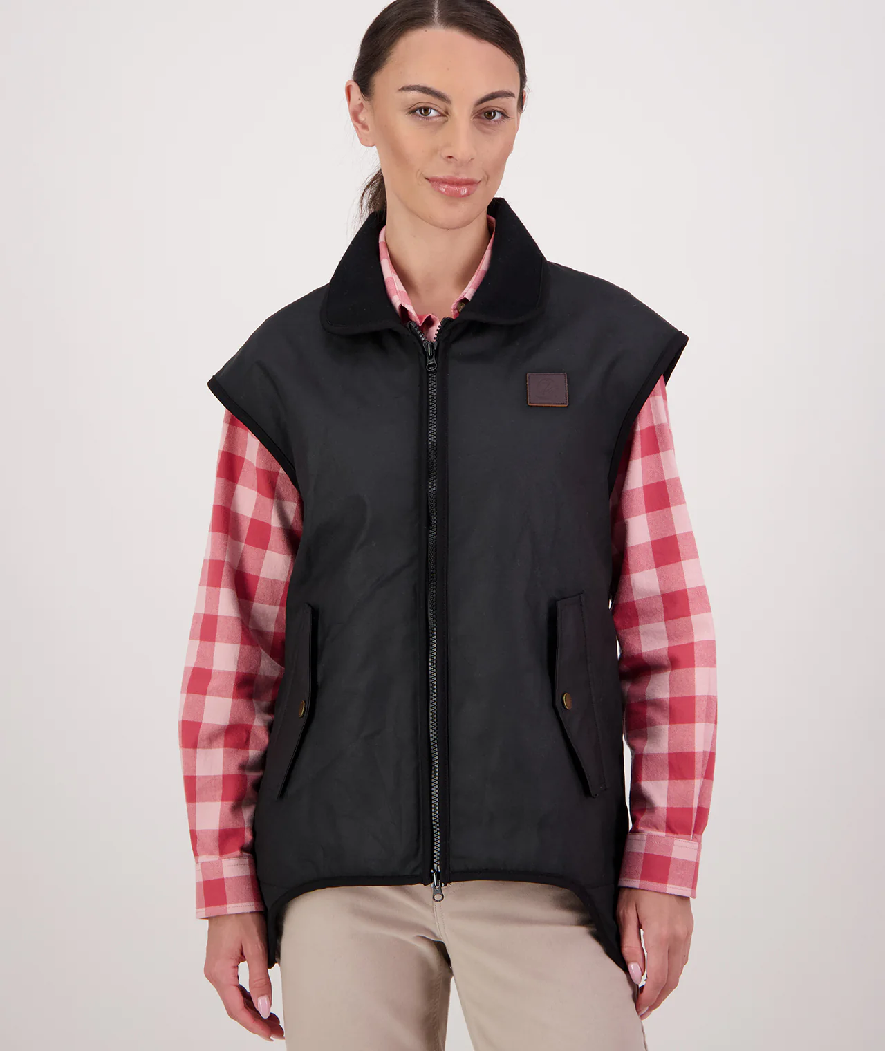 Women's Foxton Oilskin Vest - Image 4