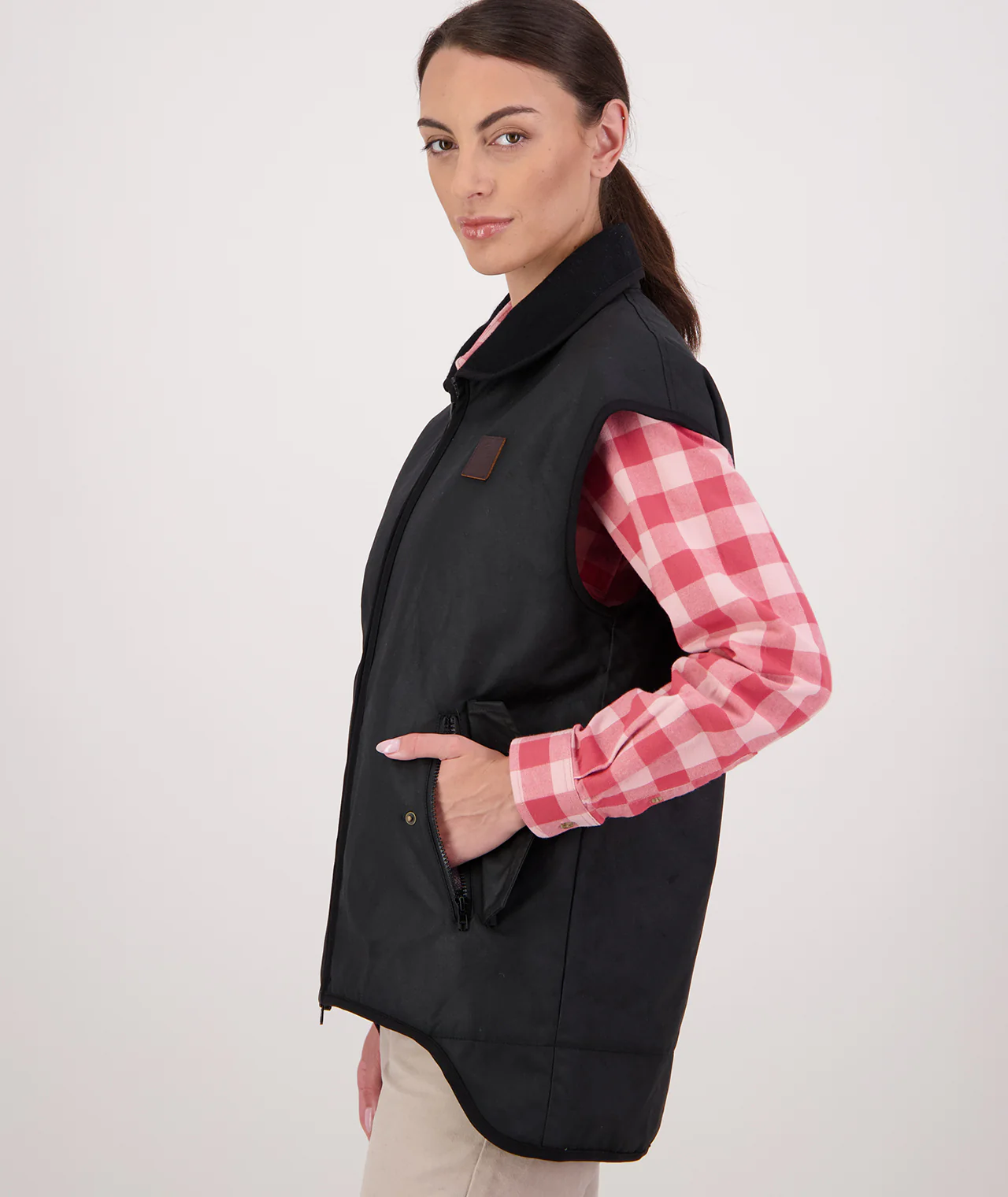 Women's Foxton Oilskin Vest - Image 5